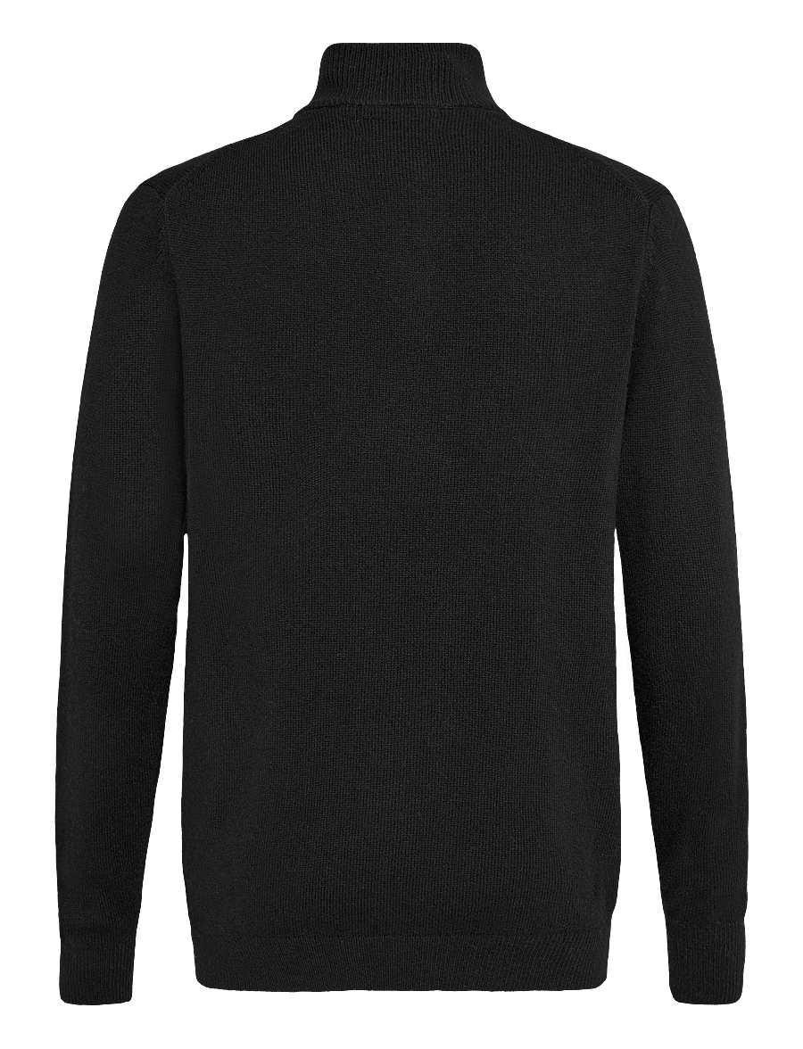 Superdry - WOOL BLEND HALF ZIP JUMPER - pullover mit halbem reißverschluss - black - 2