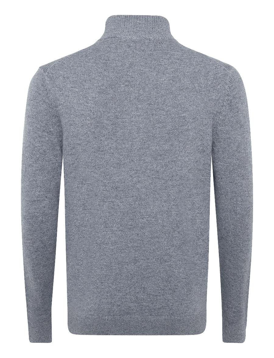 Superdry - WOOL BLEND HALF ZIP JUMPER - poolpika lukuga džemprid - blue grey marl - 2