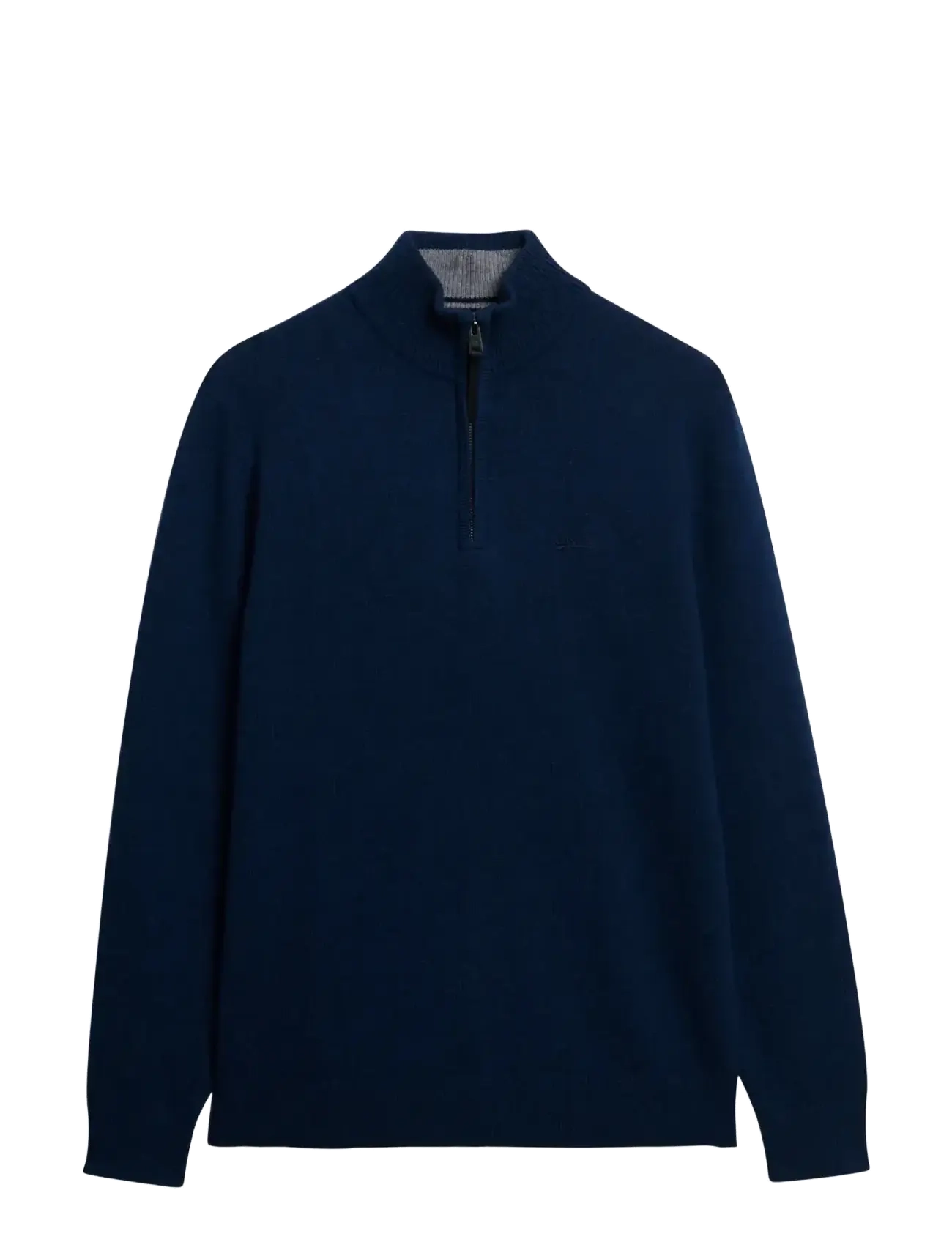 Superdry WOOL BLEND HALF ZIP JUMPER - Strickmode - DUSK NAVY MARL / navy