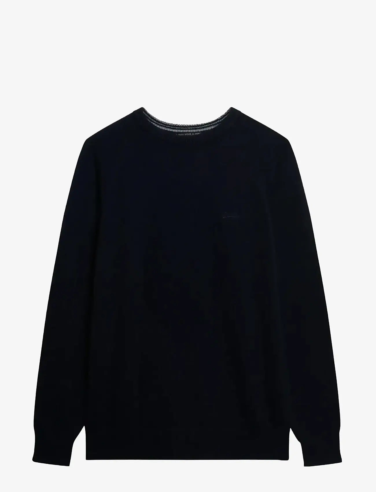 Superdry - WOOL BLEND JUMPER - efterårstøj - charred navy marl - 0