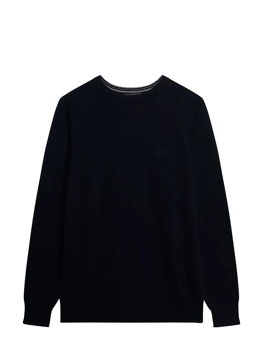 Superdry - WOOL BLEND JUMPER - rundhalsad - charred navy marl - 1