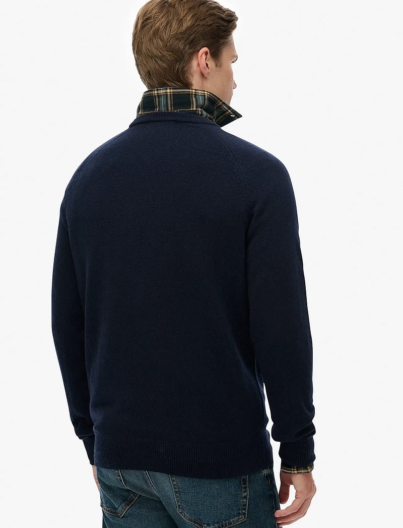 Superdry - WOOL BLEND JUMPER - round necks - charred navy marl - 5