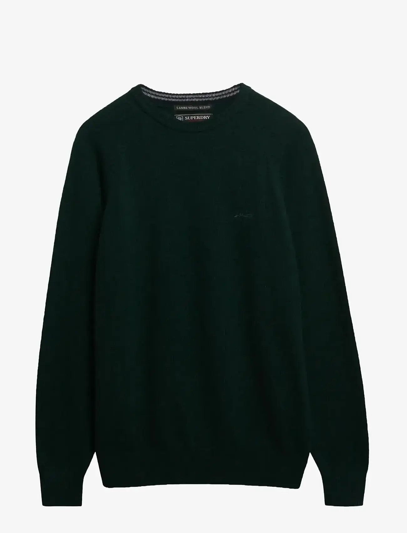 Superdry - WOOL BLEND JUMPER - herbstliche kleidung - forest green marl - 0