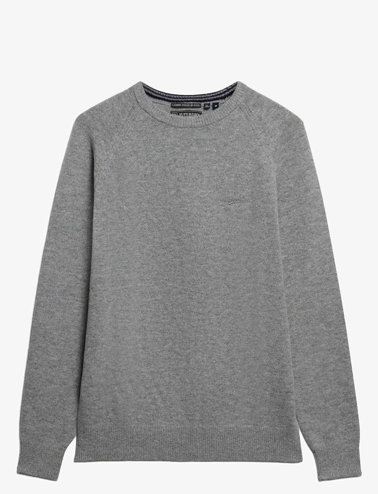 Superdry - WOOL BLEND JUMPER - efterårstøj - light grey marl - 0