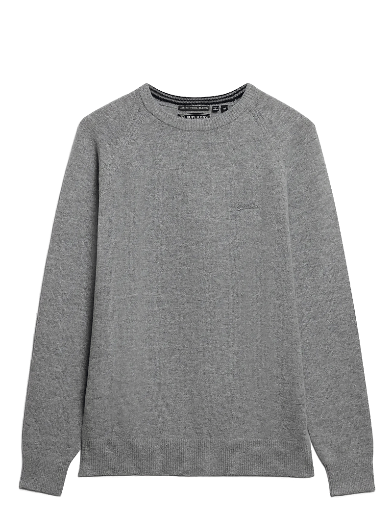 Superdry - WOOL BLEND JUMPER - rund hals - light grey marl - 1