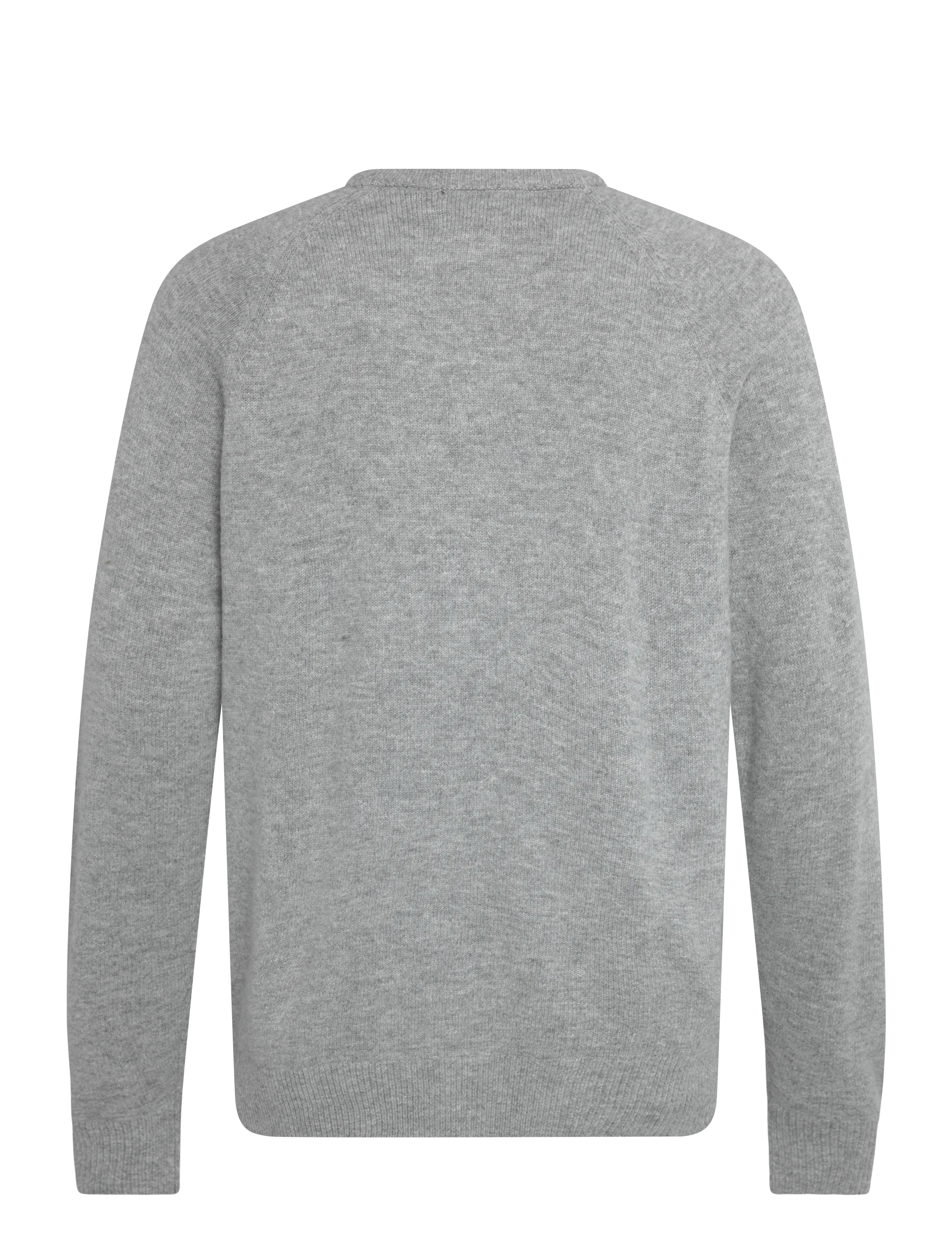 Superdry - WOOL BLEND JUMPER - Ümara kaelusega - light grey marl - 2