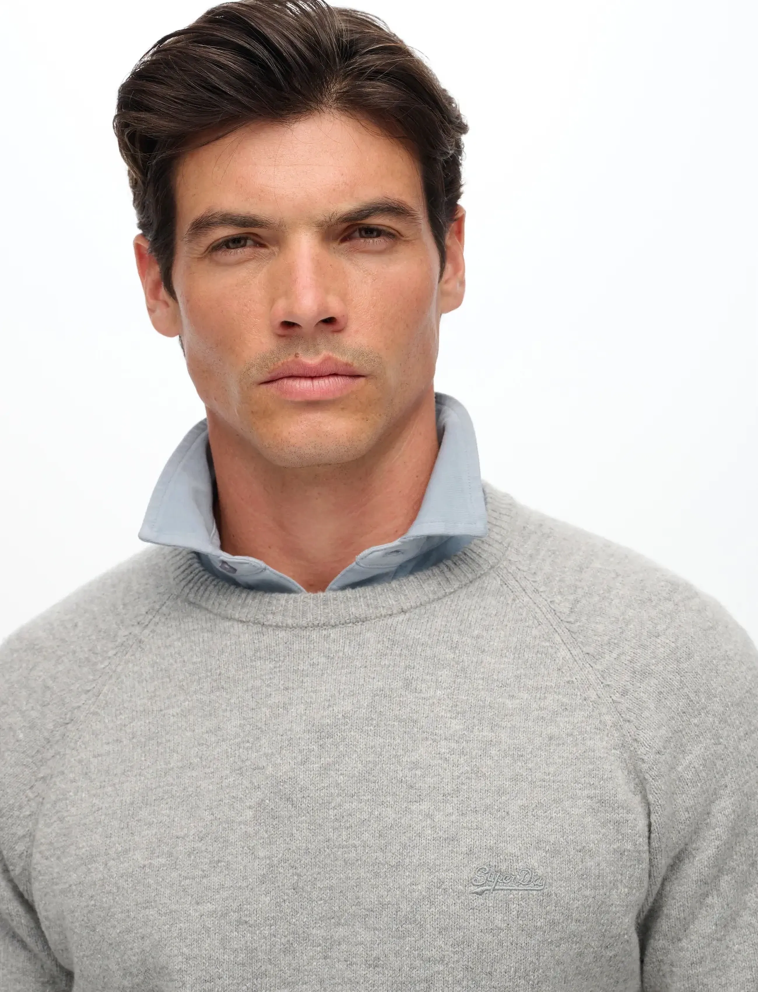 Superdry - WOOL BLEND JUMPER - kudumid - light grey marl - 2