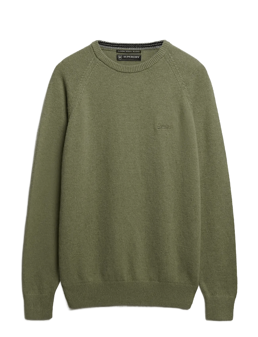 Superdry - WOOL BLEND JUMPER - round necks - light sage - 1