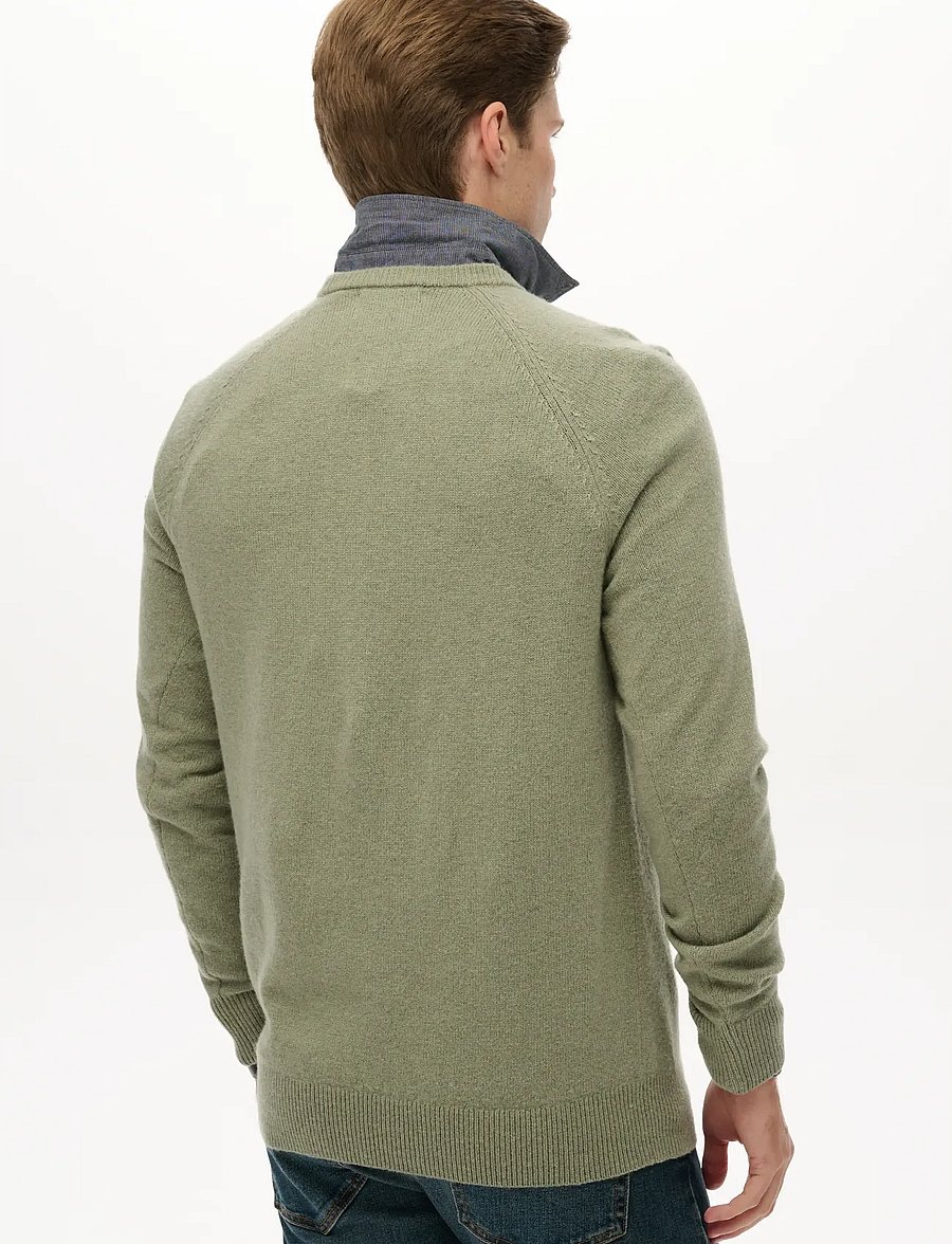 Superdry - WOOL BLEND JUMPER - round necks - light sage - 3