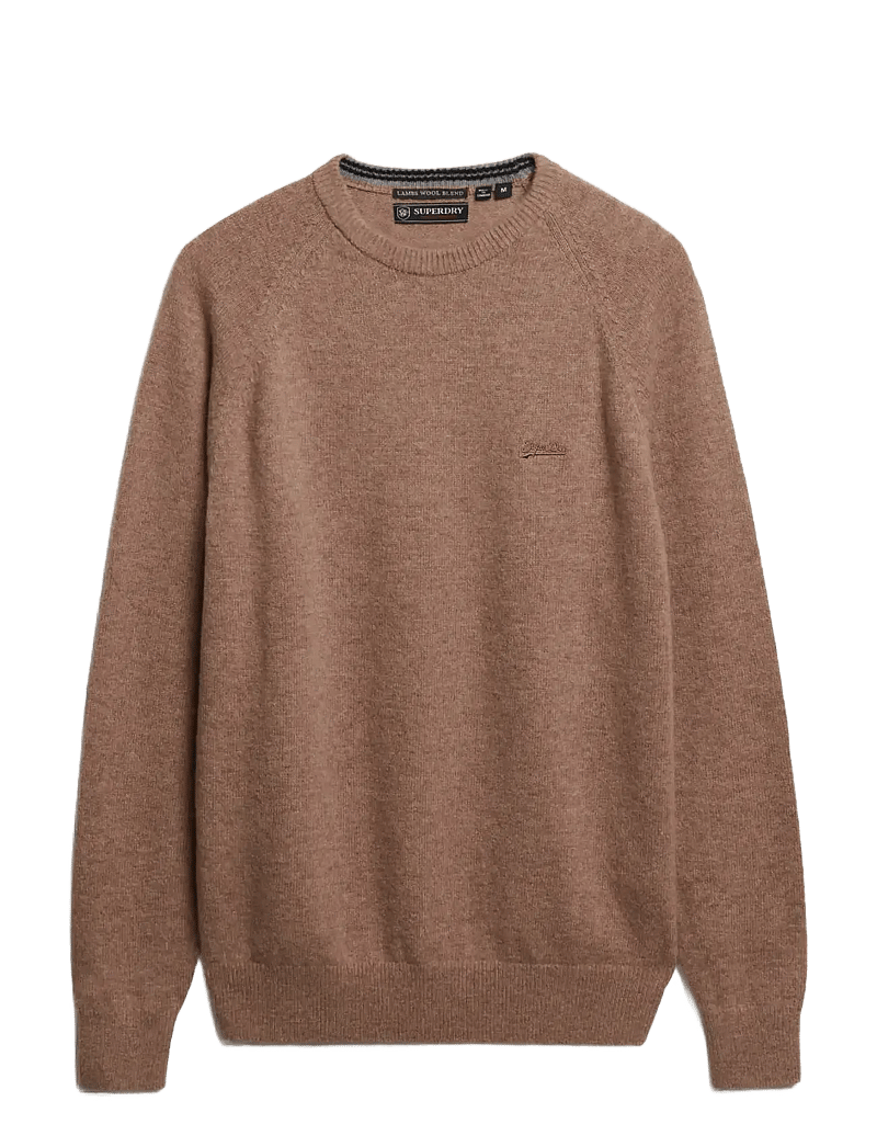 Superdry - WOOL BLEND JUMPER - rund hals - macadamia brown marl - 1