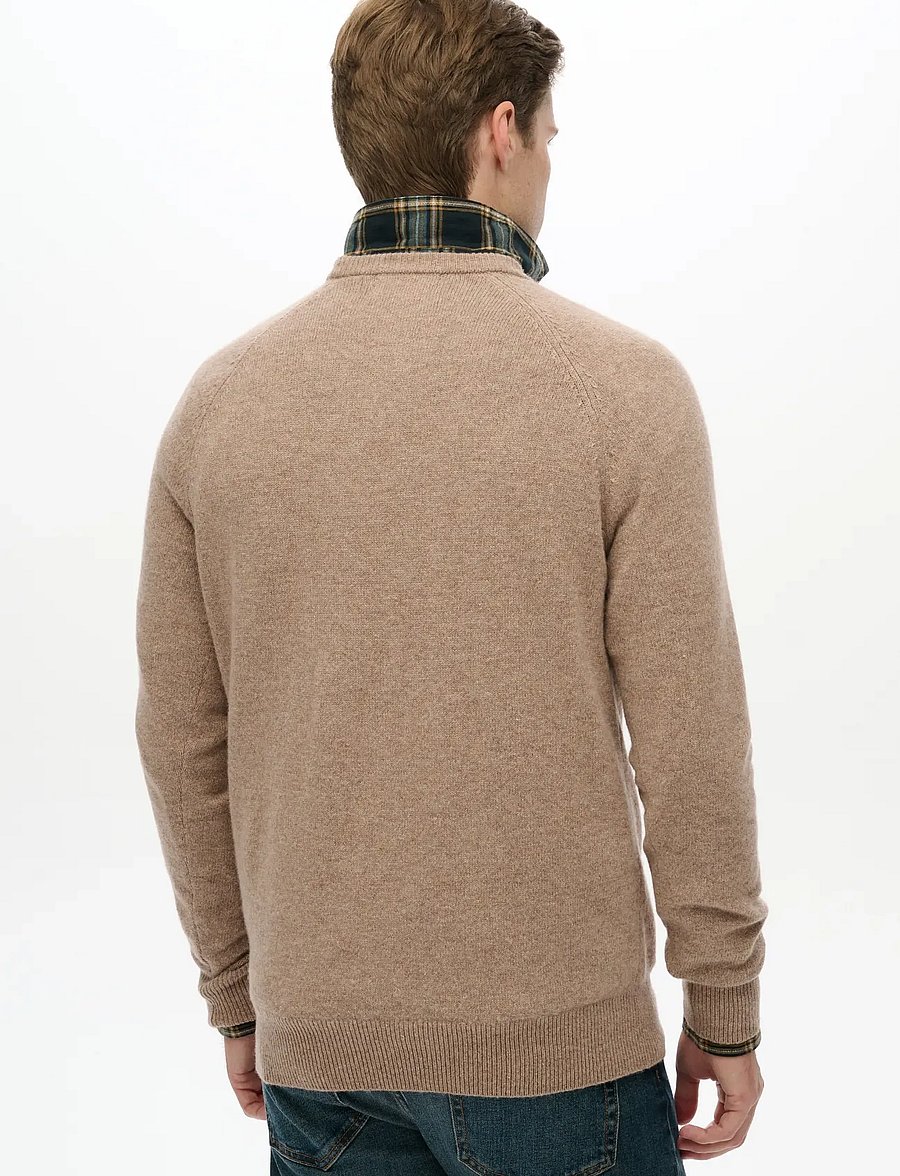 Superdry - WOOL BLEND JUMPER - rund hals - macadamia brown marl - 2