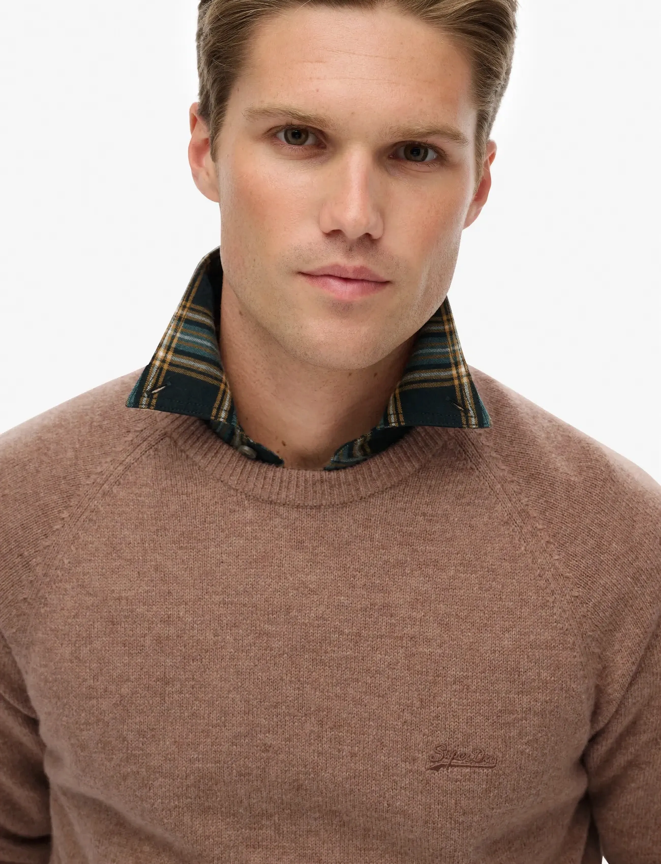 Superdry - WOOL BLEND JUMPER - strickmode - macadamia brown marl - 2