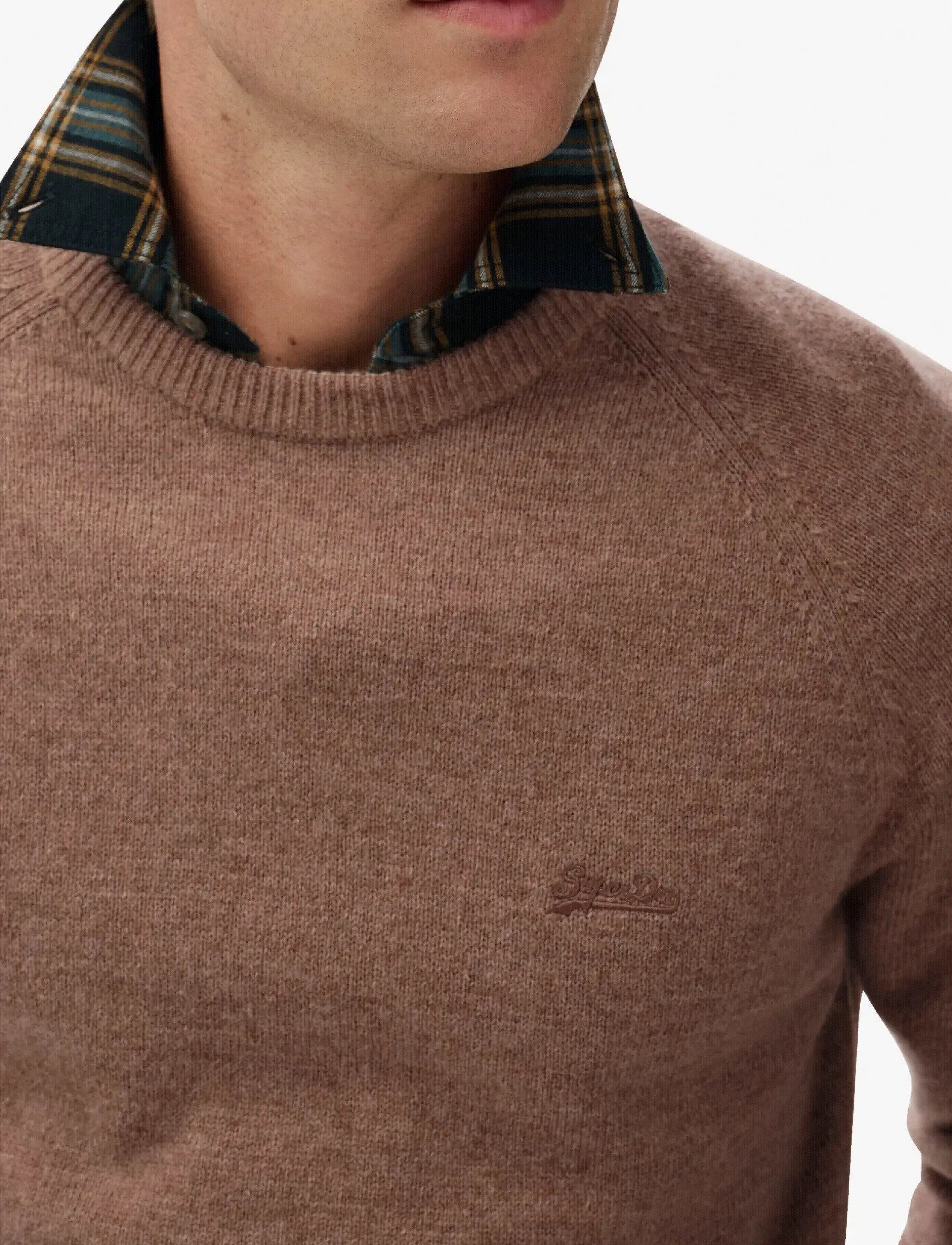 Superdry - WOOL BLEND JUMPER - strickmode - macadamia brown marl - 3