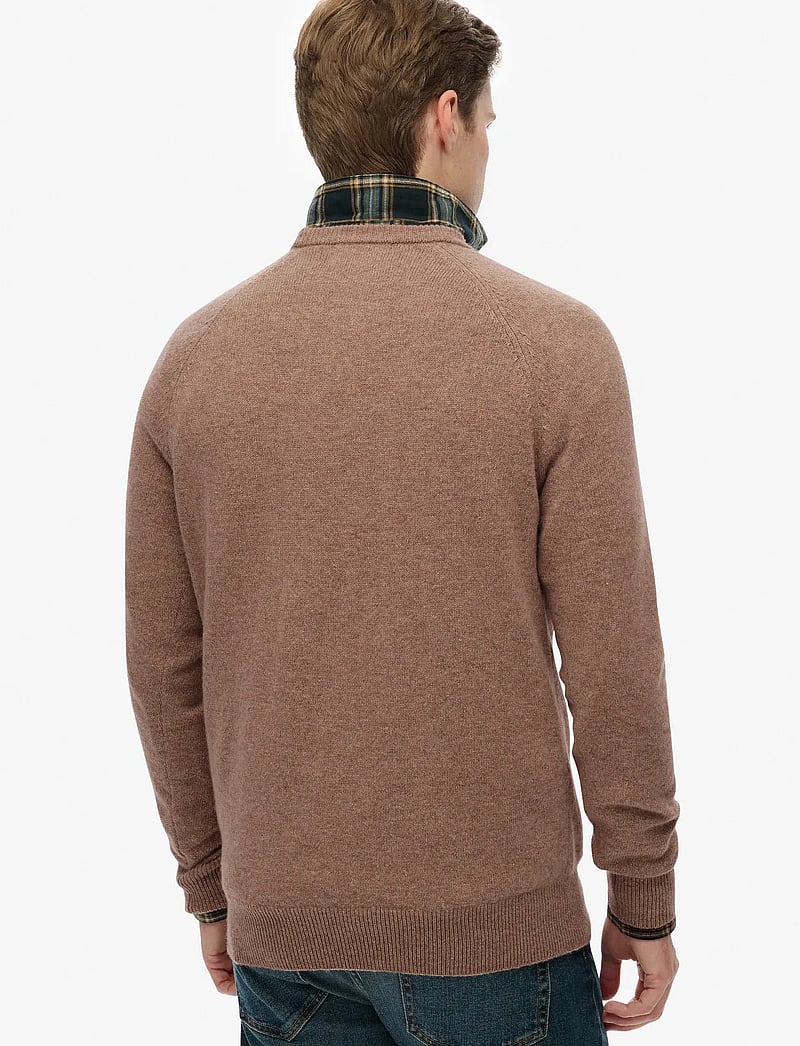 Superdry - WOOL BLEND JUMPER - rund hals - macadamia brown marl - 5