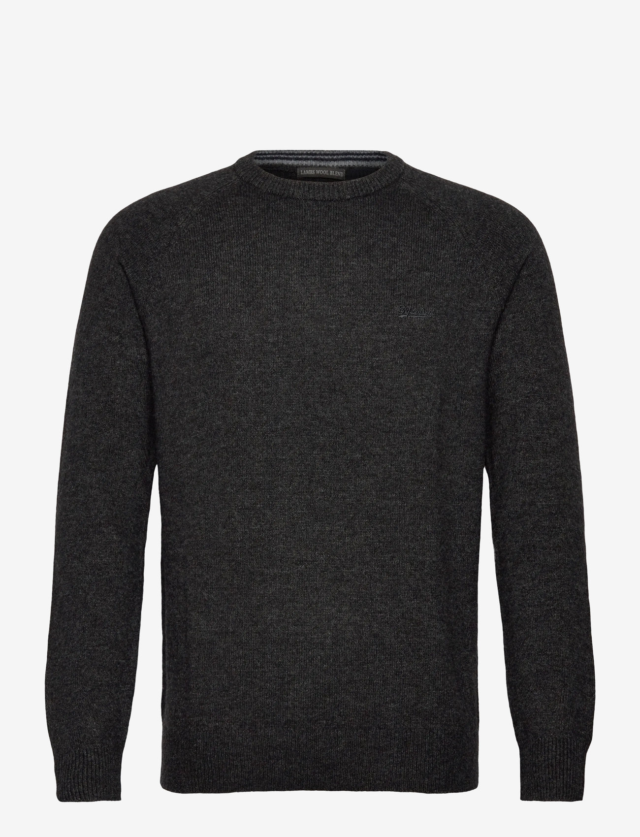 Superdry - WOOL BLEND JUMPER - efterårstøj - midnight charcoal marl - 0