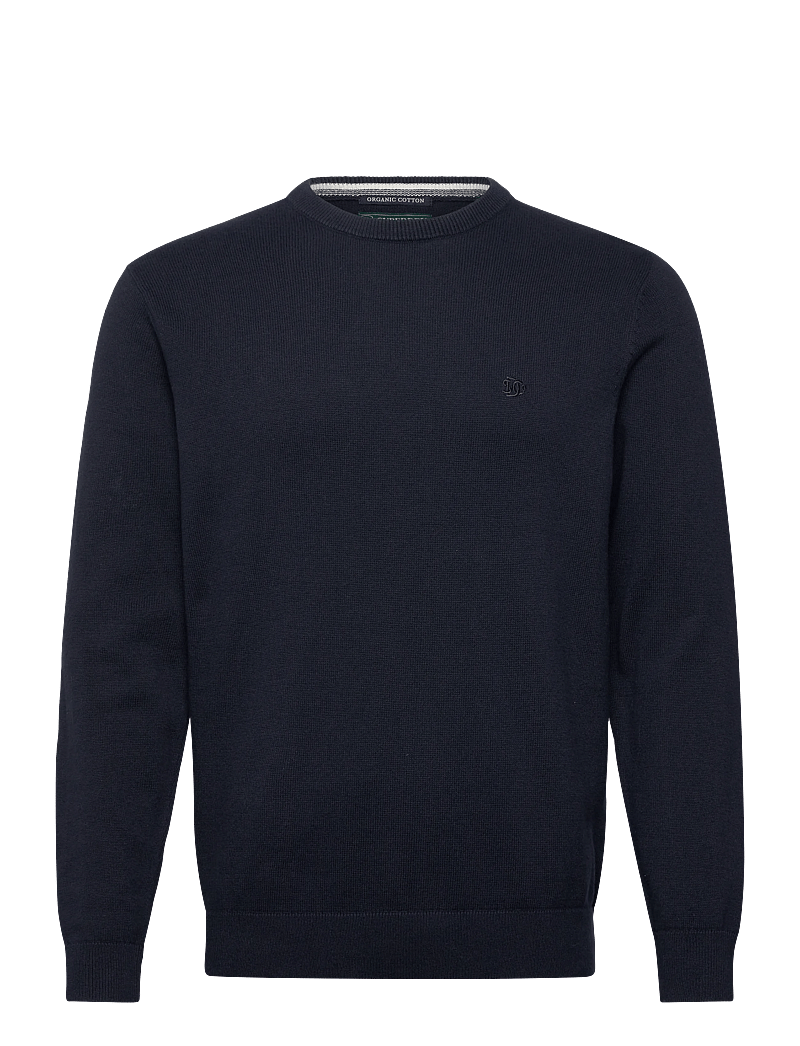 Superdry - ESSENTIALS COTTON JUMPER - rund hals - eclipse navy marl - 1