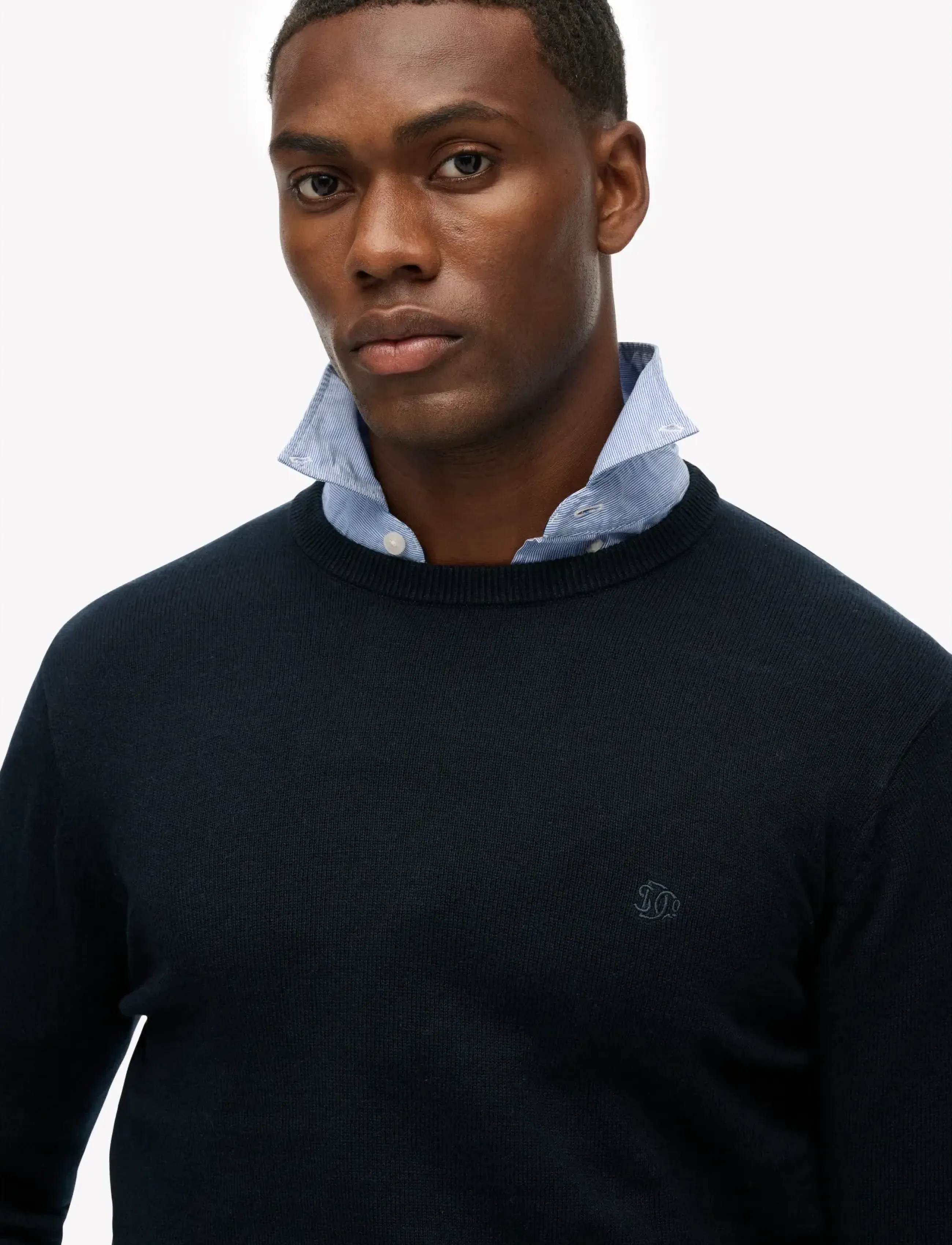 Superdry - ESSENTIALS COTTON JUMPER - basic-strickmode - eclipse navy marl - 3