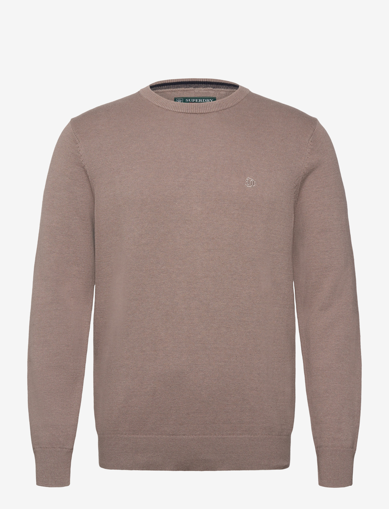 Superdry - ESSENTIALS COTTON JUMPER - trøjer - husk brown marl - 1