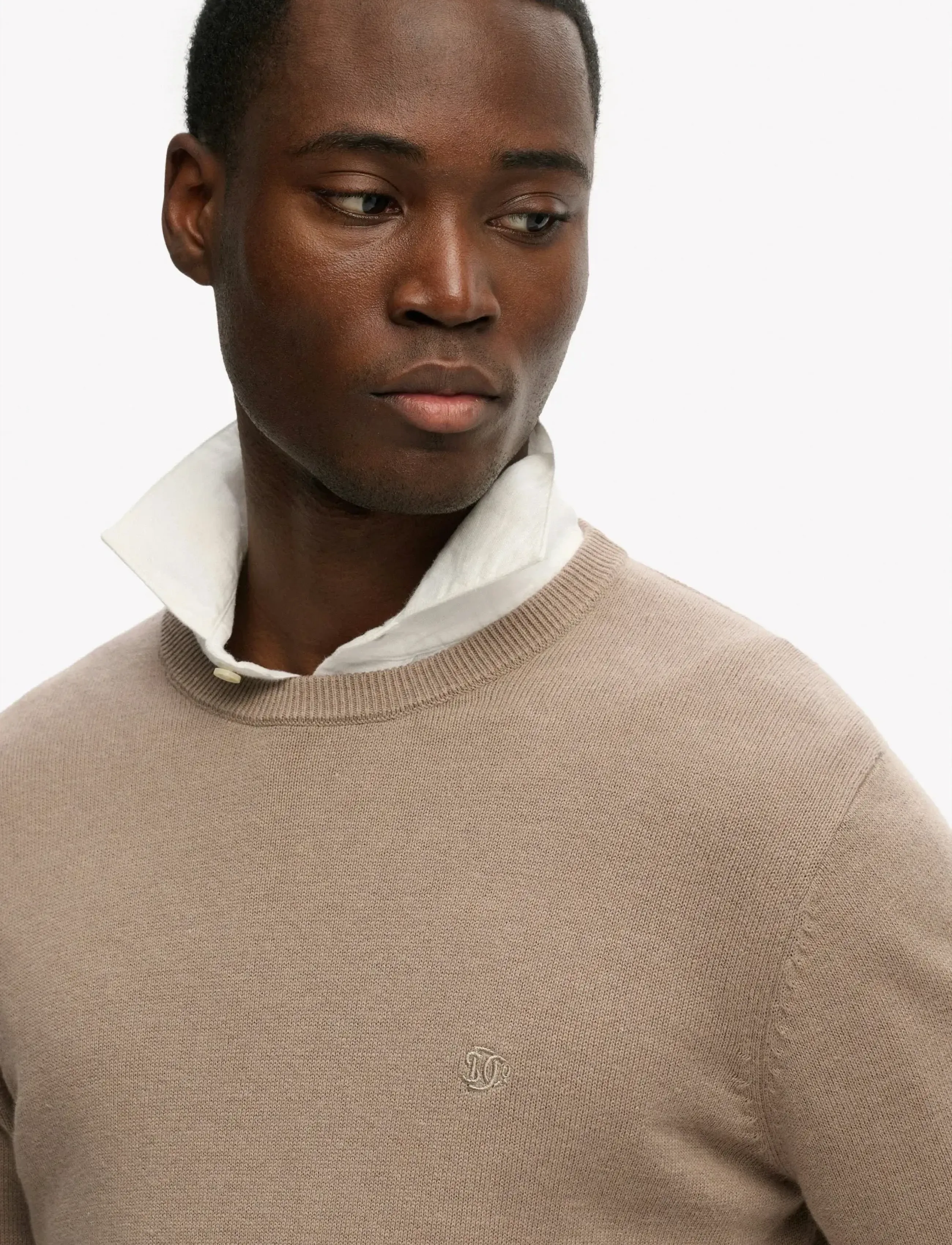 Superdry - ESSENTIALS COTTON JUMPER - round necks - husk brown marl - 4