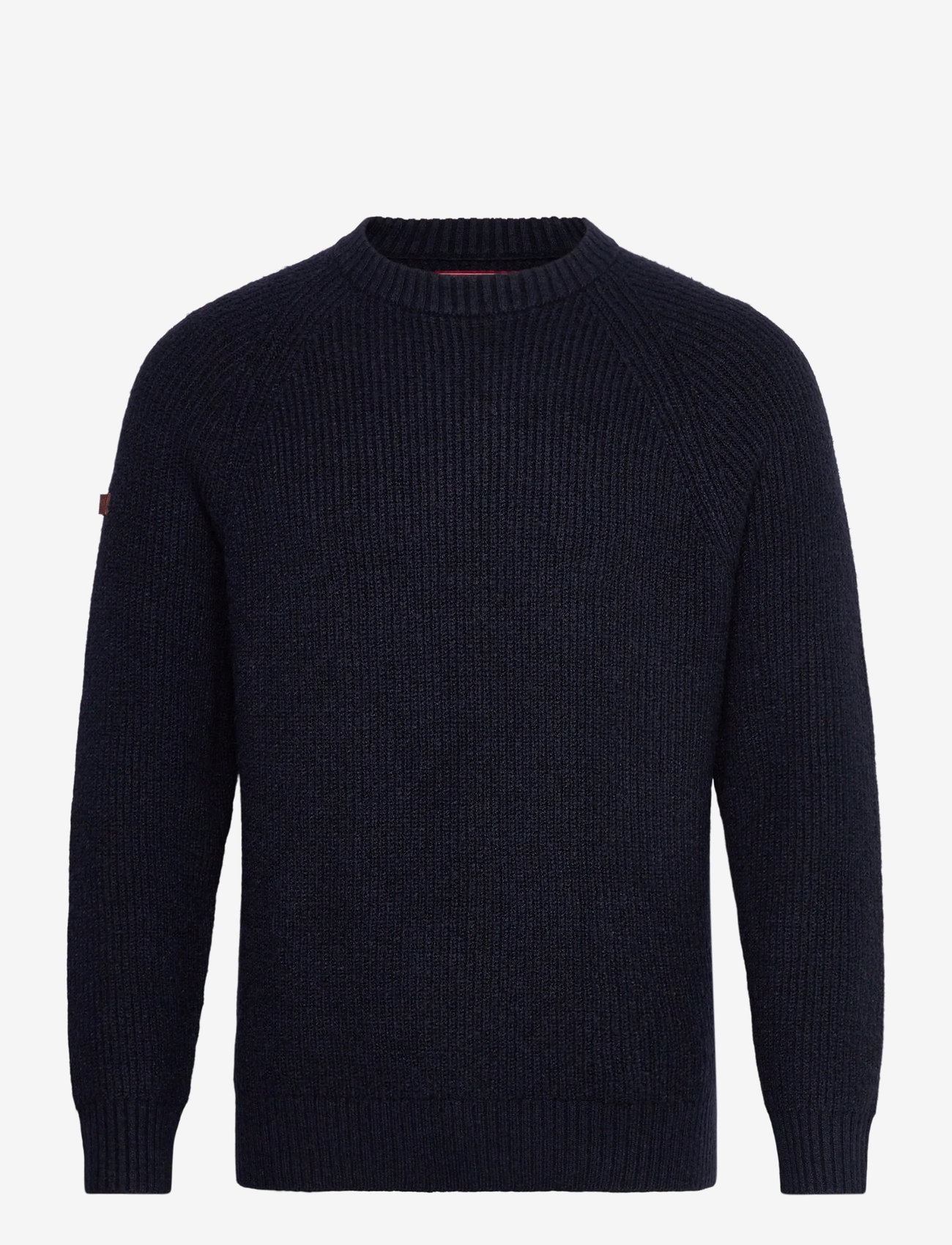 Superdry - CHUNKY RAGLAN JUMPER - sügisesed riided - eclipse navy - 0