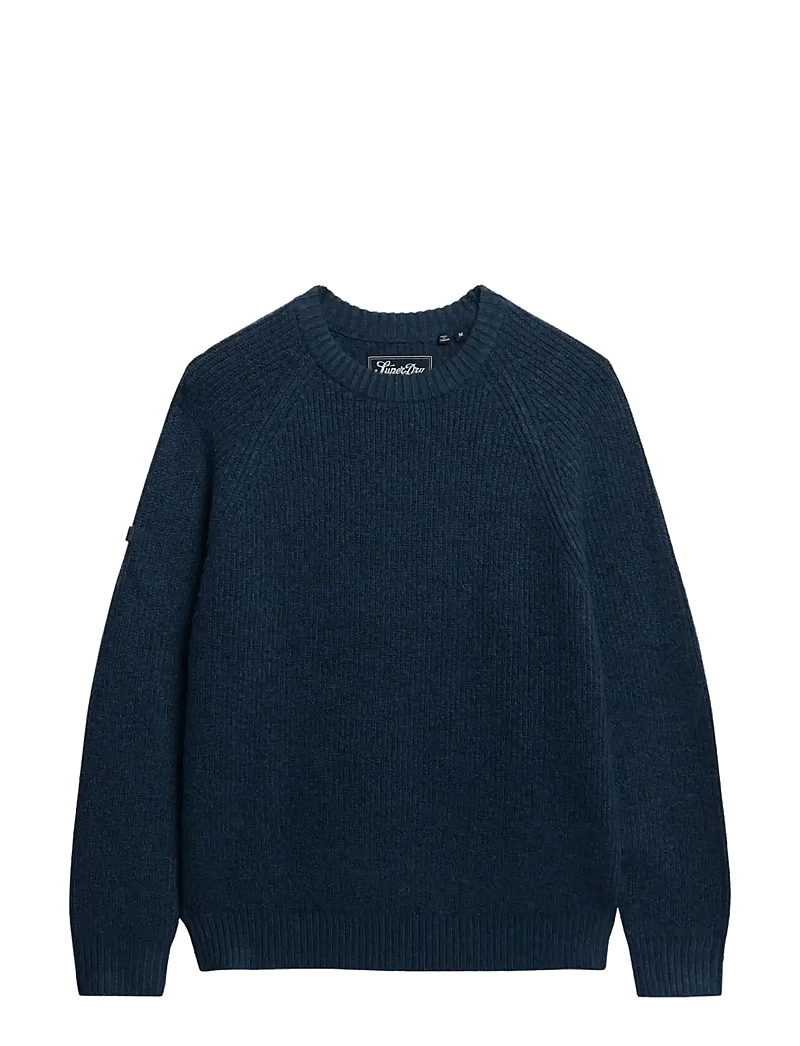 Superdry - CHUNKY RAGLAN JUMPER - rund hals - ink - 1