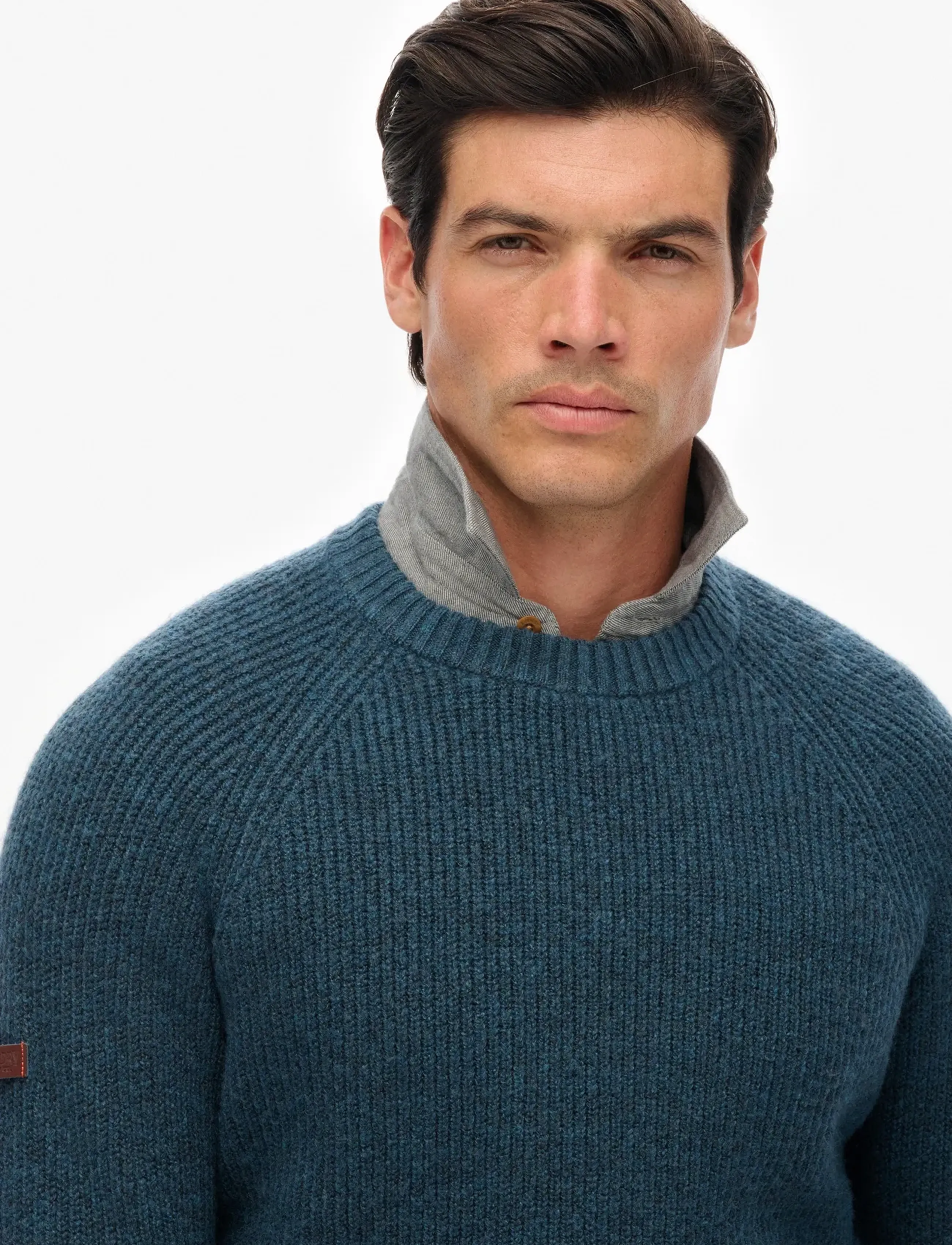 Superdry - CHUNKY RAGLAN JUMPER - rund hals - ink - 2