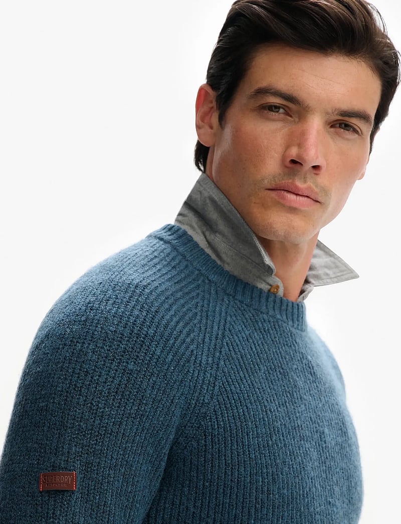 Superdry - CHUNKY RAGLAN JUMPER - rund hals - ink - 3