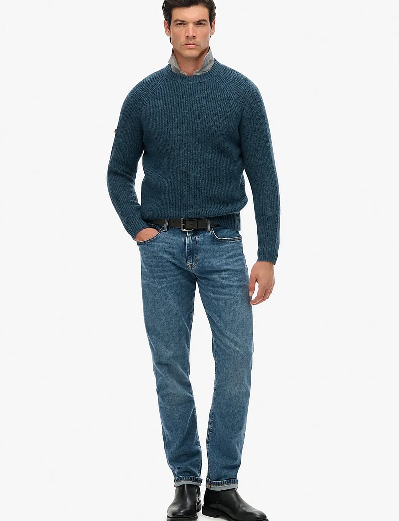 Superdry - CHUNKY RAGLAN JUMPER - rund hals - ink - 4