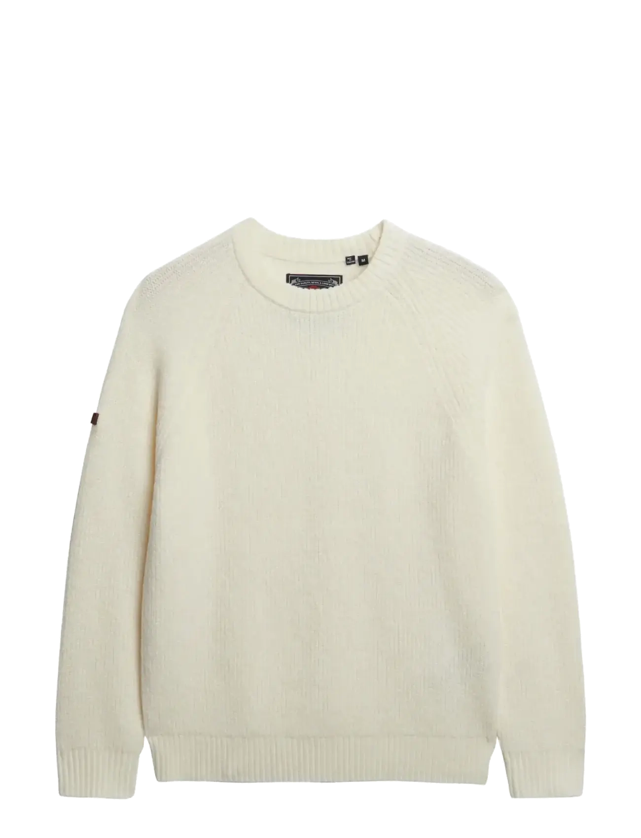 SUPERDRY Chunky Raglan Jumper Cream - S - Herren
