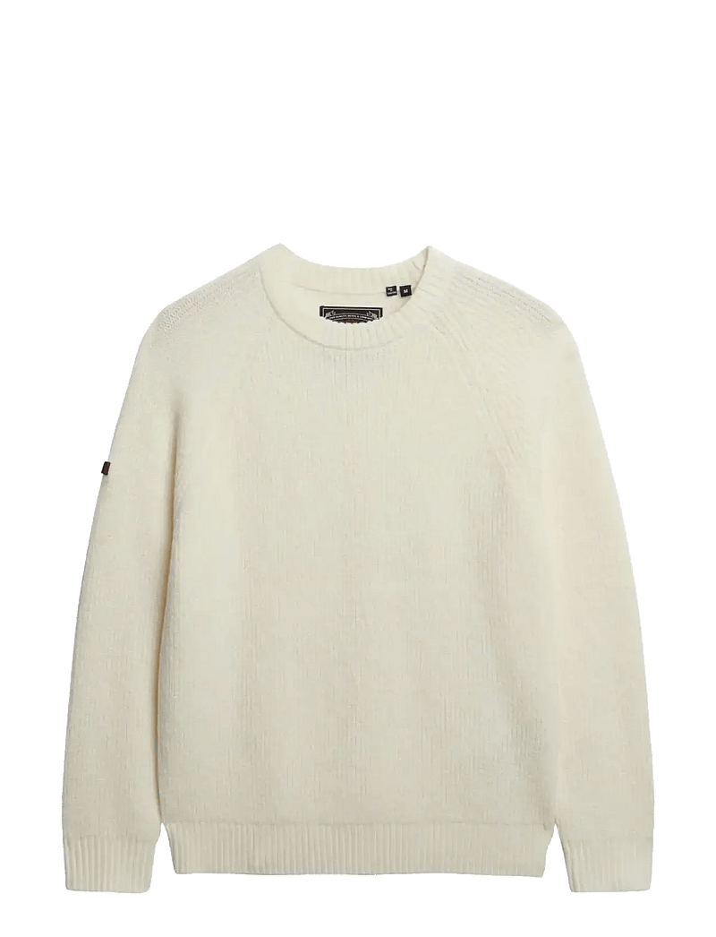 Superdry - CHUNKY RAGLAN JUMPER - rundhalsad - winter cream - 1