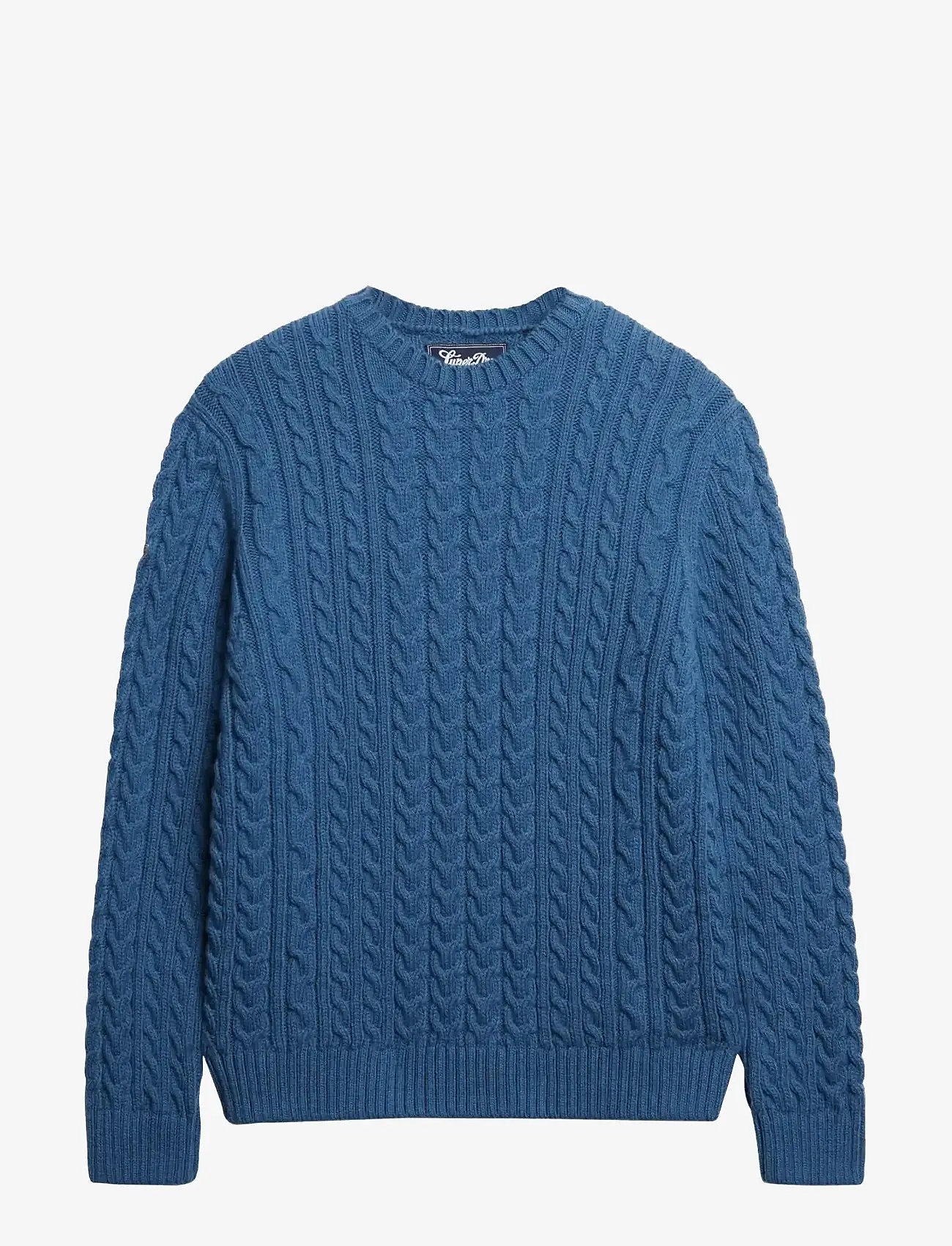 Superdry - JACOB CABLE JUMPER - herbstliche kleidung - coast blue - 0