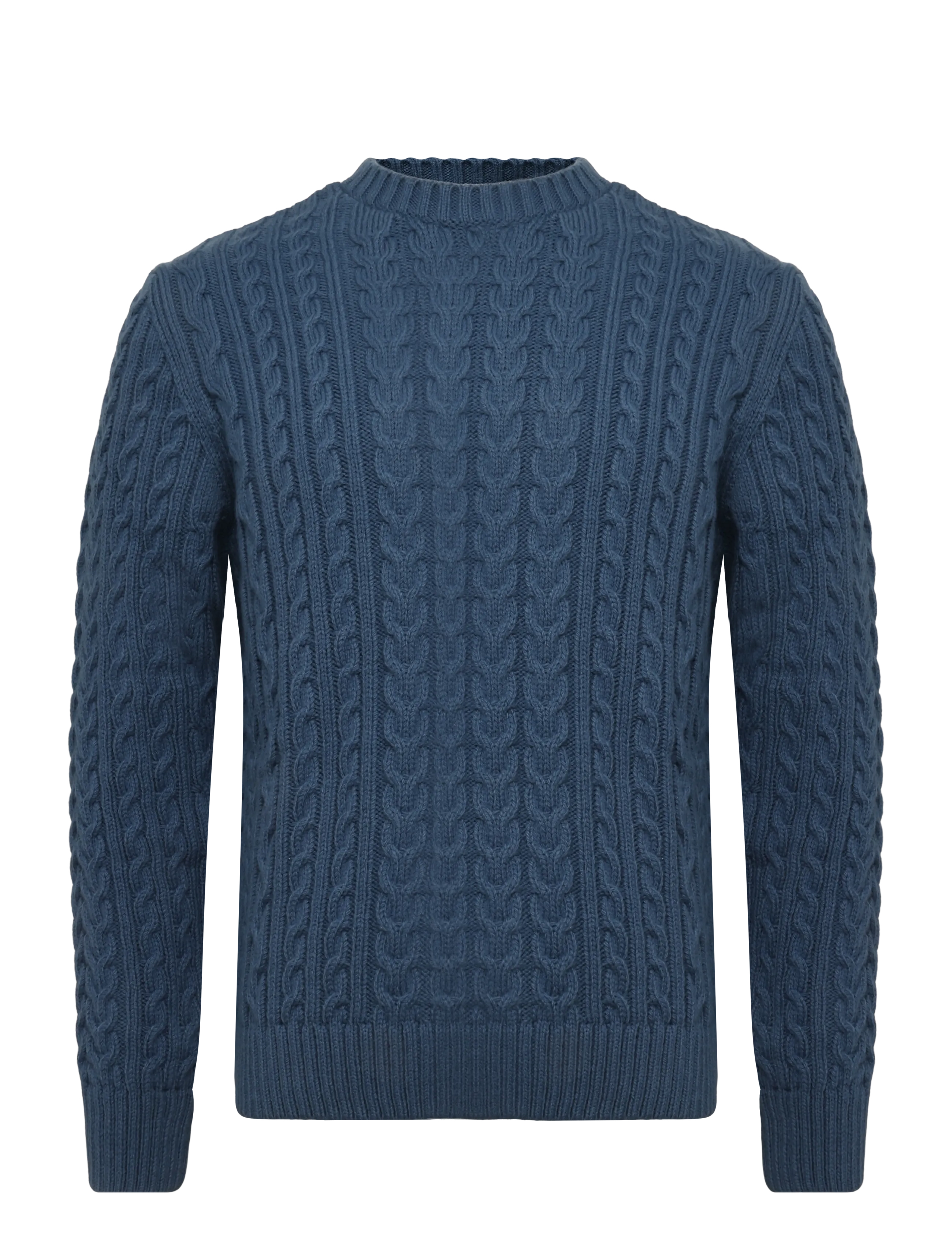Superdry JACOB CABLE JUMPER - Strickmode - COAST BLUE / blue