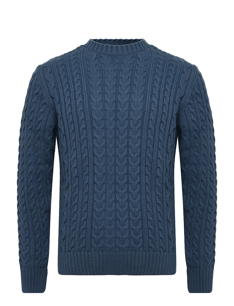 Superdry - JACOB CABLE JUMPER - rundhals - coast blue - 1