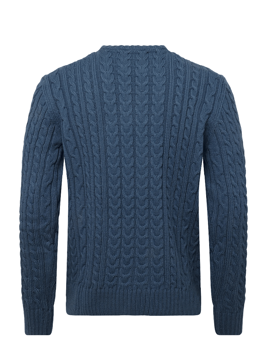 Superdry - JACOB CABLE JUMPER - rundhals - coast blue - 2