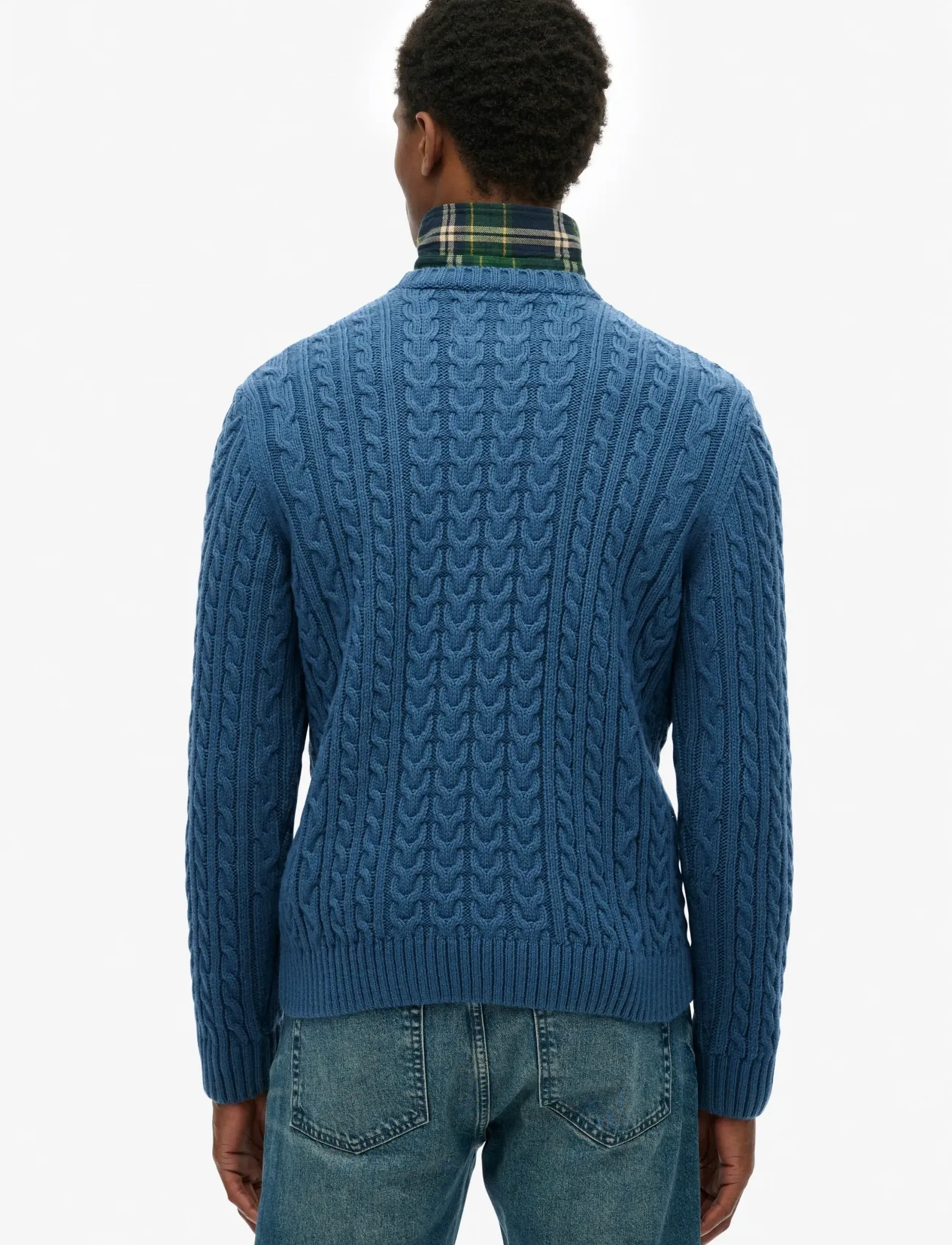 Superdry - JACOB CABLE JUMPER - herbstliche kleidung - coast blue - 2