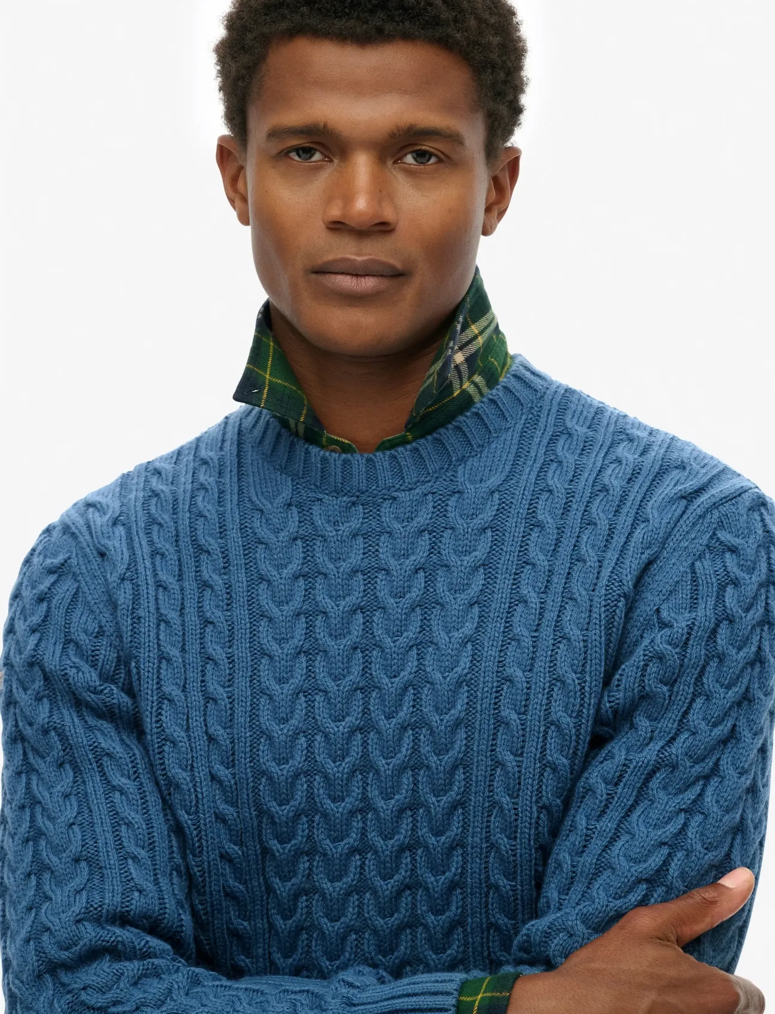 Superdry - JACOB CABLE JUMPER - herbstliche kleidung - coast blue - 5