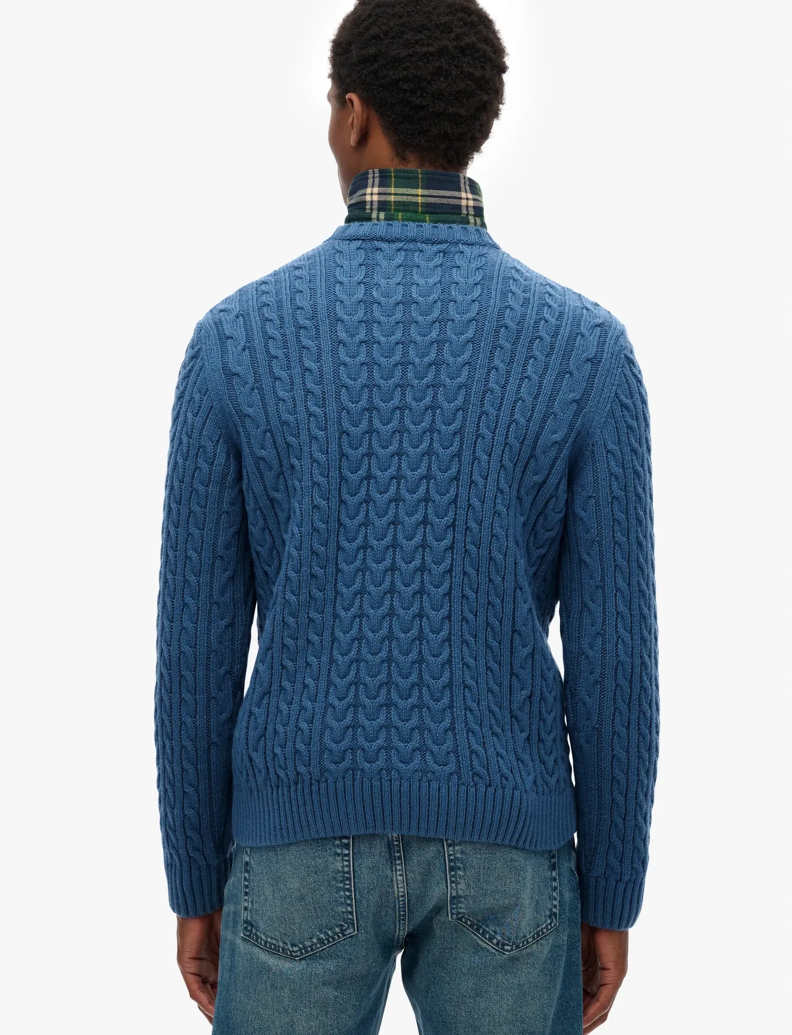 Superdry - JACOB CABLE JUMPER - kudumid - coast blue - 5