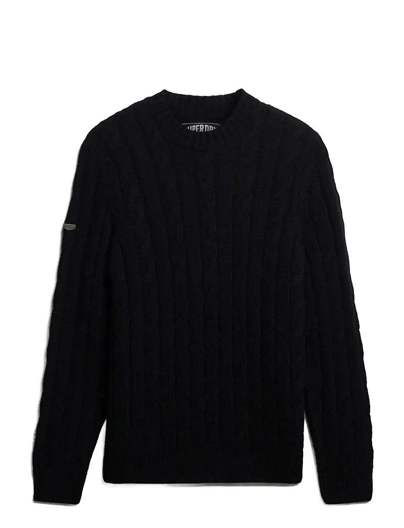 Superdry - JACOB CABLE JUMPER - rund hals - eclipse navy - 1