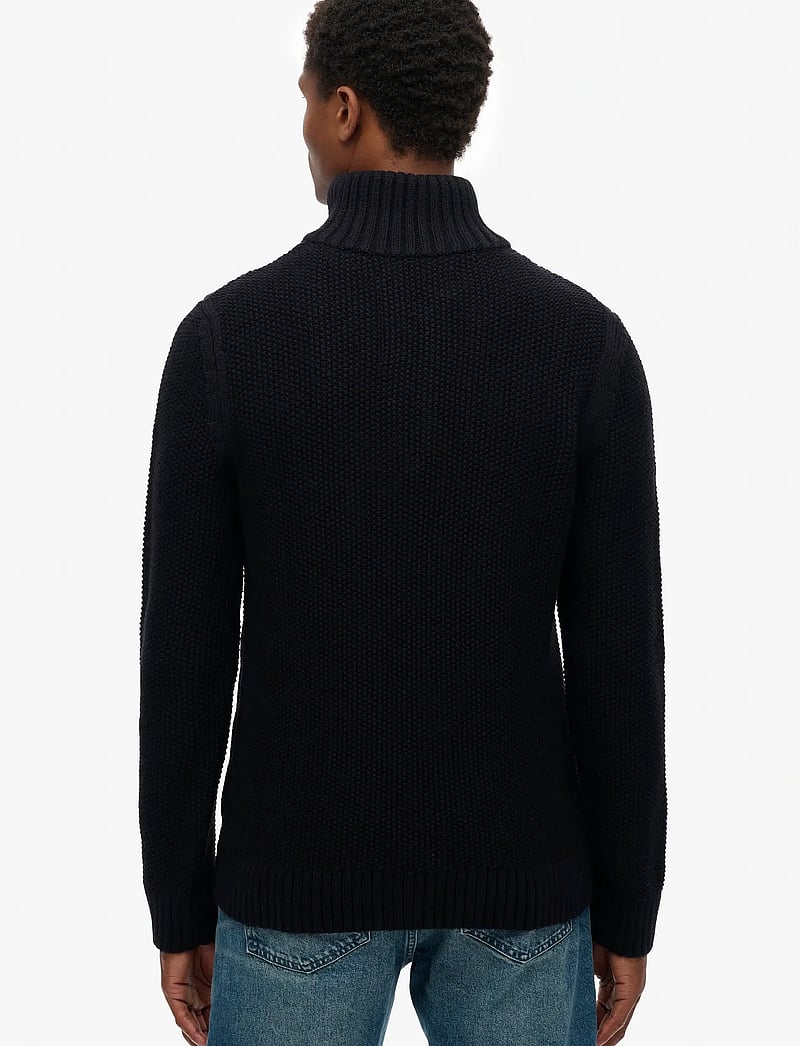Superdry - JACOB CABLE KNIT HALF ZIP - pullover mit halbem reißverschluss - eclipse navy - 5