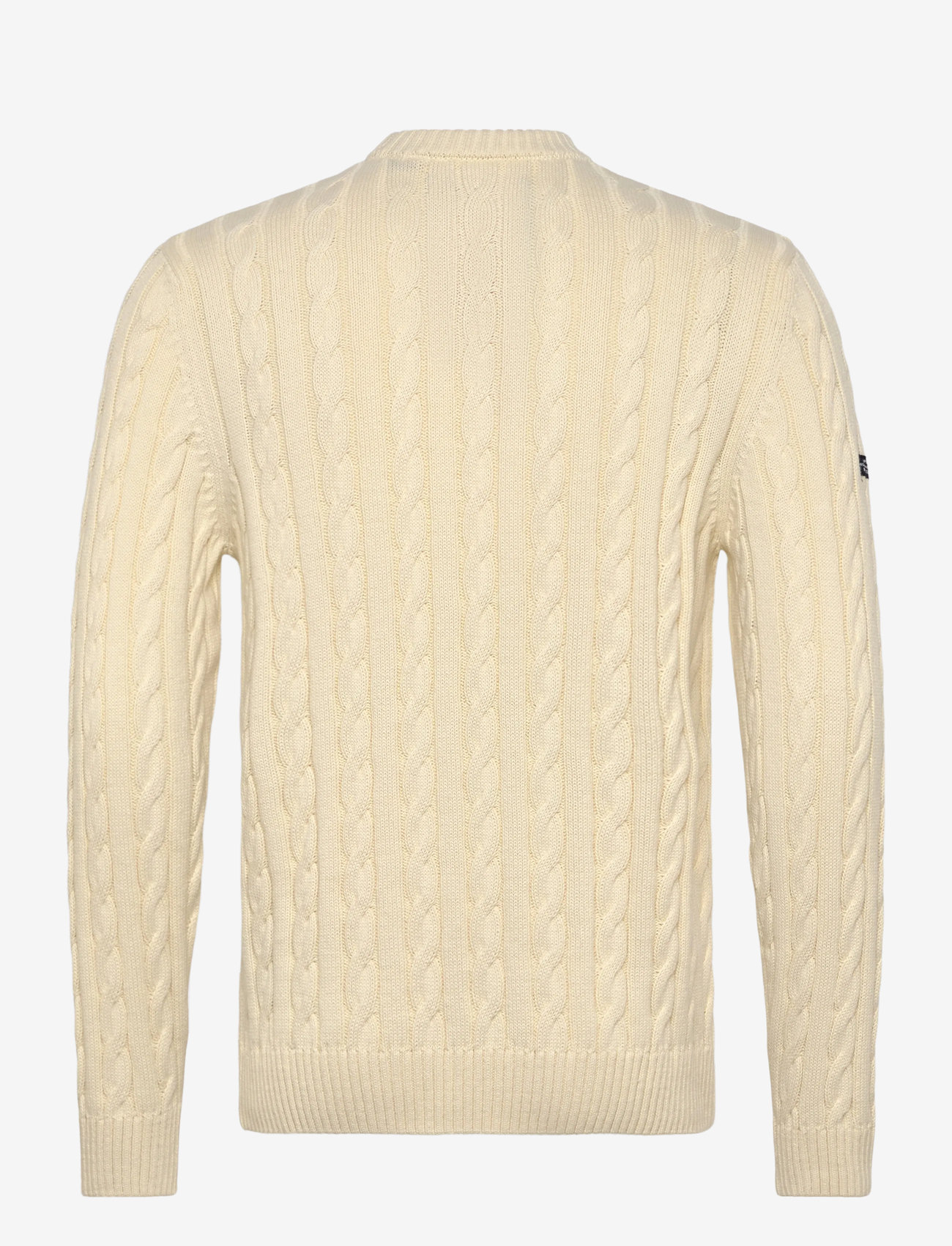 Superdry - COTTON CABLE KNIT CREW - rund hals - ecru - 2