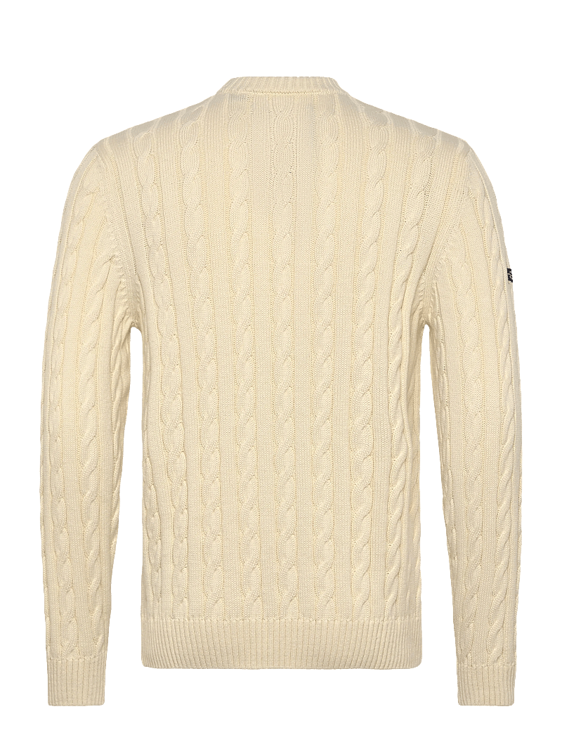 Superdry - COTTON CABLE KNIT CREW - rund hals - ecru - 2