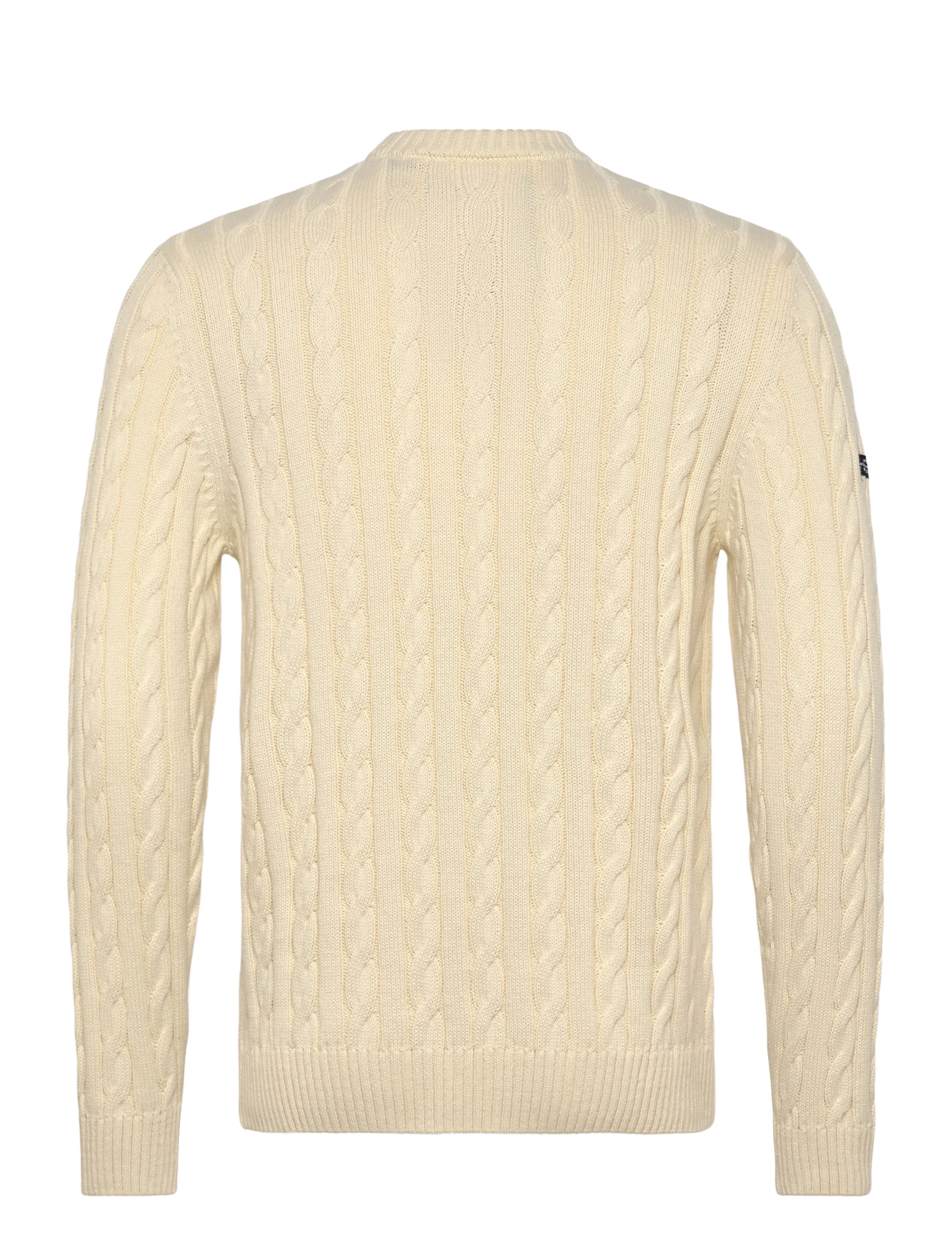 Superdry - COTTON CABLE KNIT CREW - basic-strickmode - ecru - 2