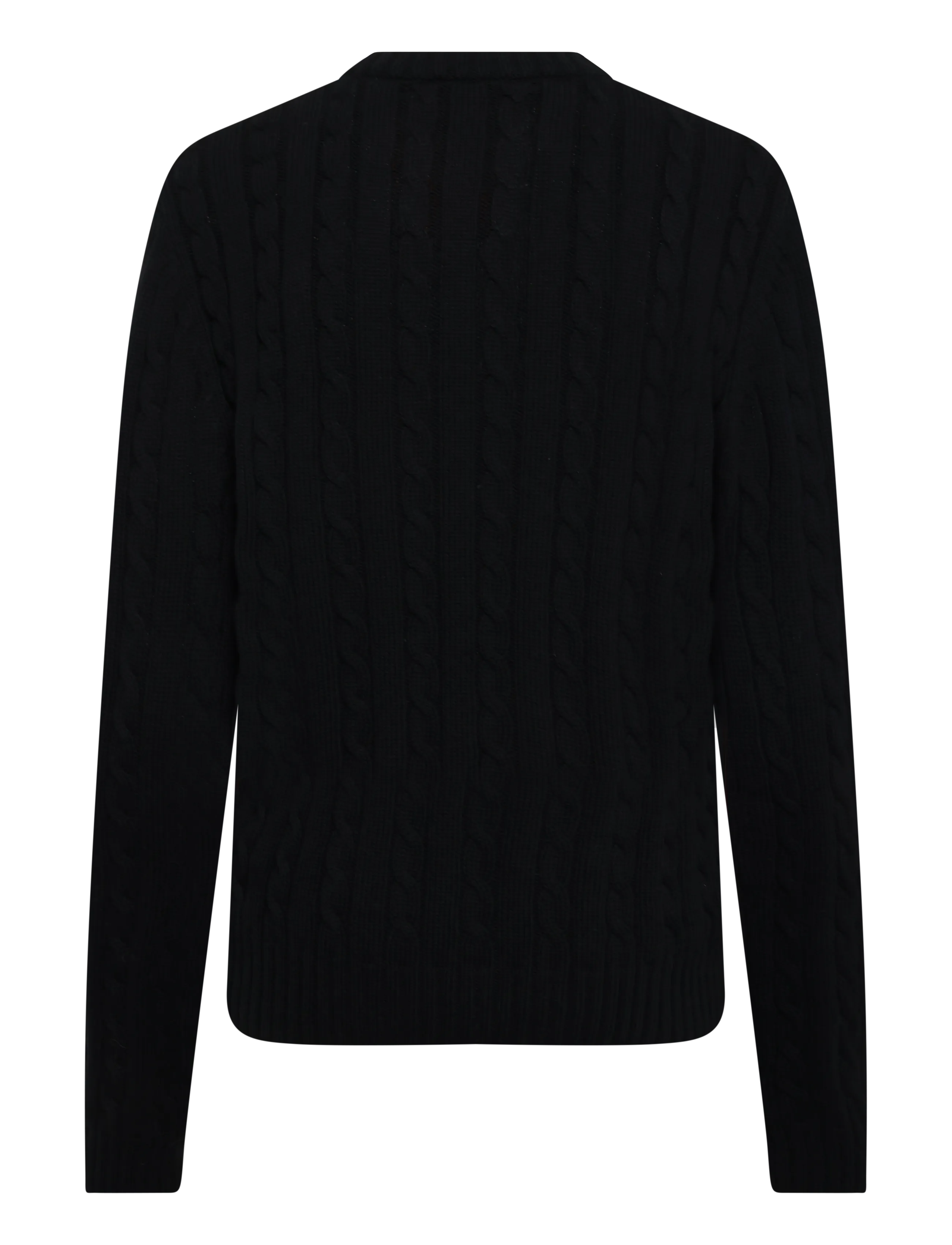 Superdry - COTTON CABLE KNIT CREW - sügisesed riided - black - 2