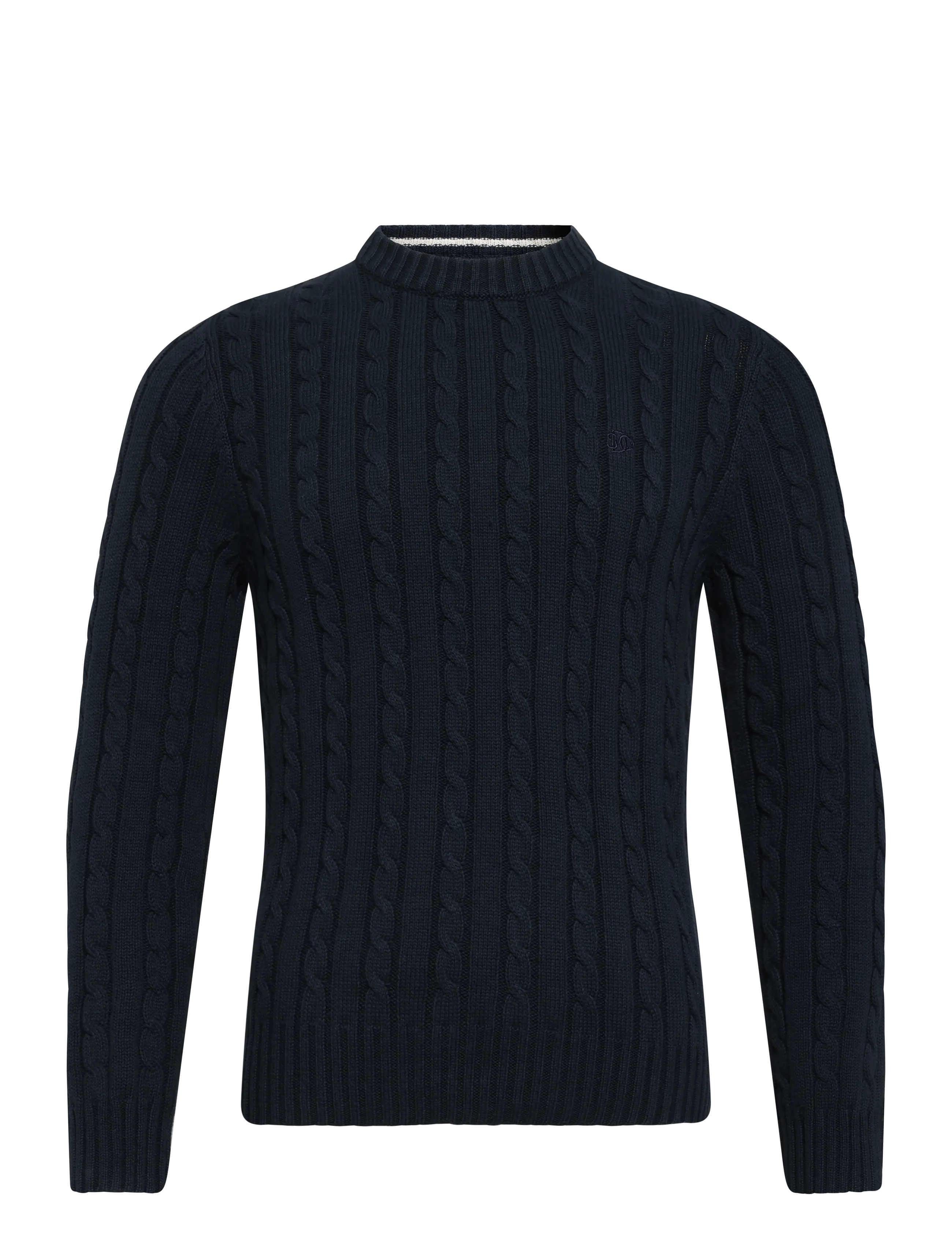 Superdry COTTON CABLE KNIT CREW - New arrivals - ECLIPSE NAVY / navy