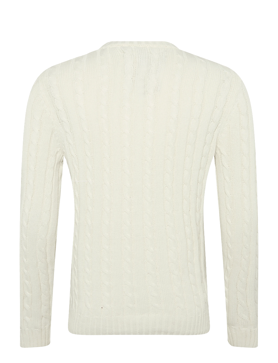 Superdry - COTTON CABLE KNIT CREW - round necks - ecru - 2