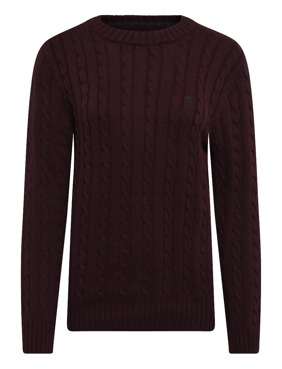 Superdry - COTTON CABLE KNIT CREW - rundhals - winter port - 1