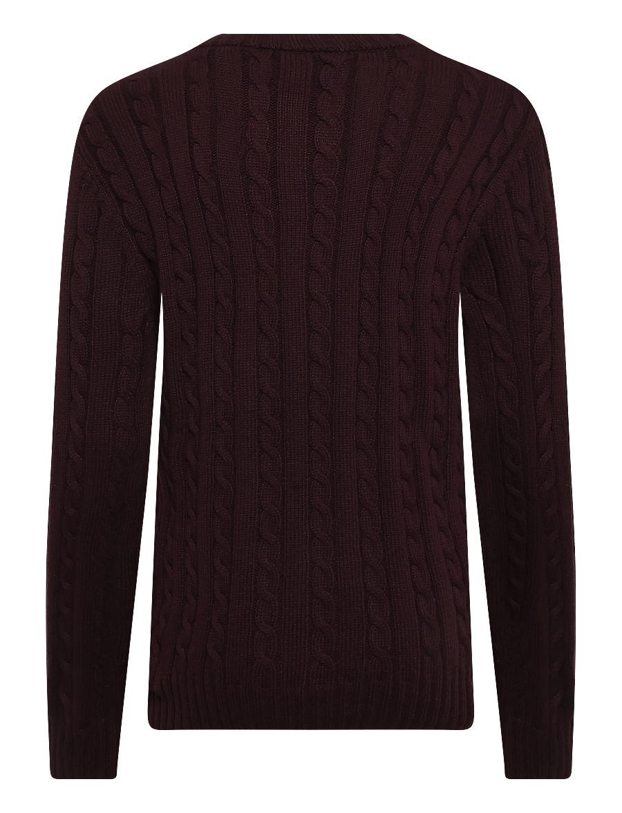 Superdry - COTTON CABLE KNIT CREW - rundhals - winter port - 2
