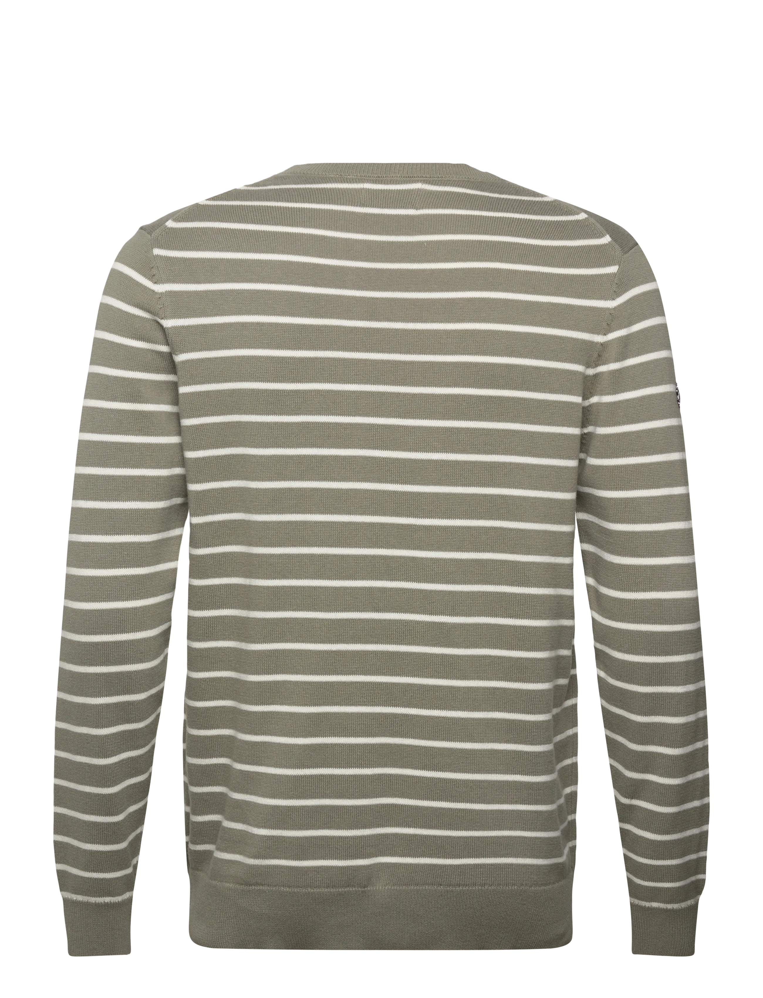 Superdry - MERCHANT BRETON JUMPER - swetry - olive breton stripe - 2
