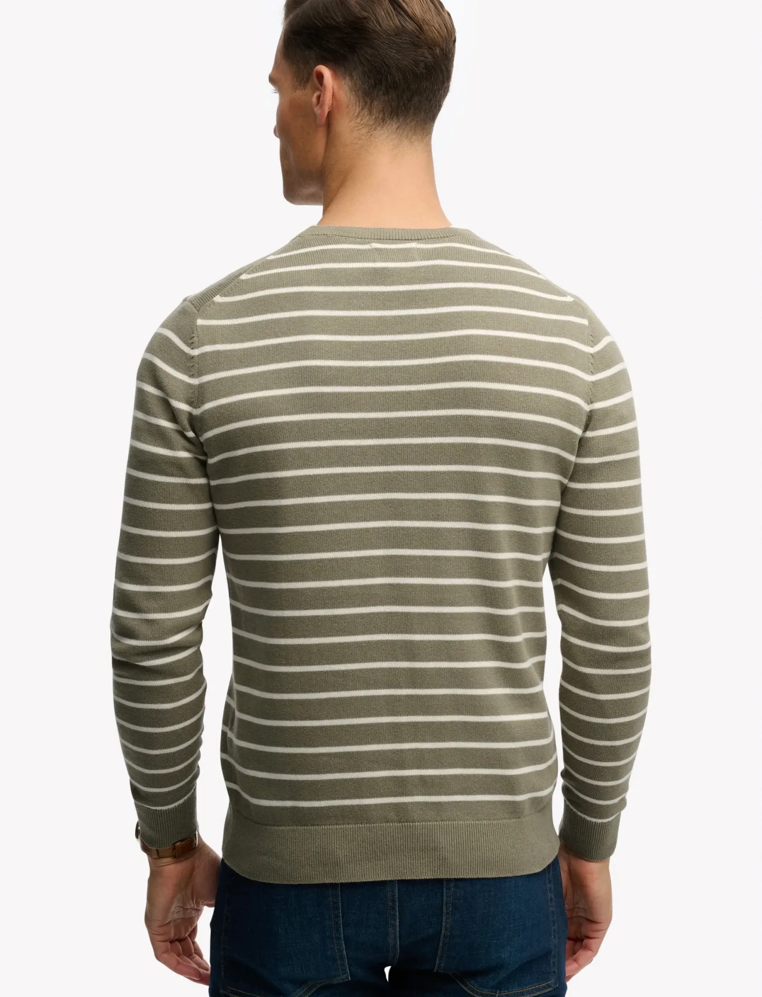 Superdry Merchant Breton Jumper stickade tröjor herr – bild 6