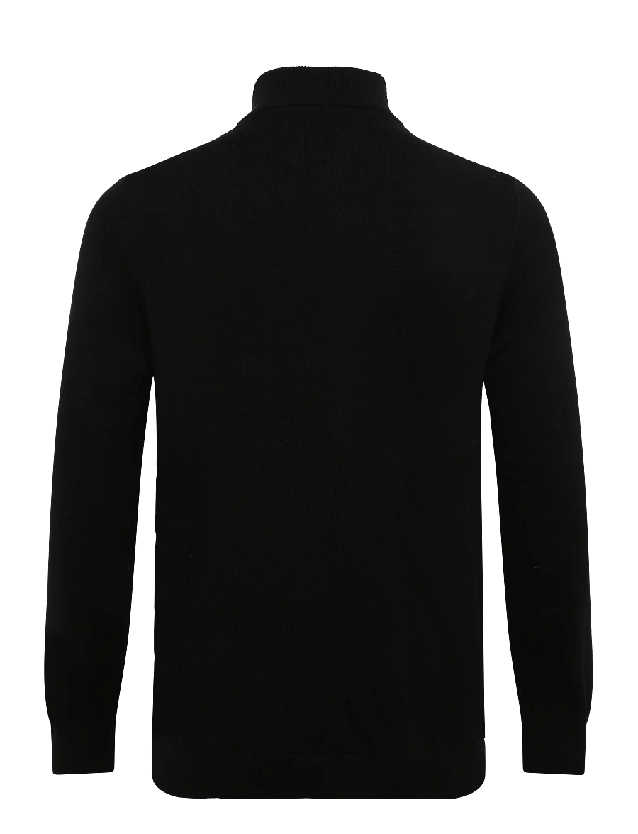 Superdry - PREP ESSENTIAL COTTON HALF ZIP - half zip-tröjor - black - 2